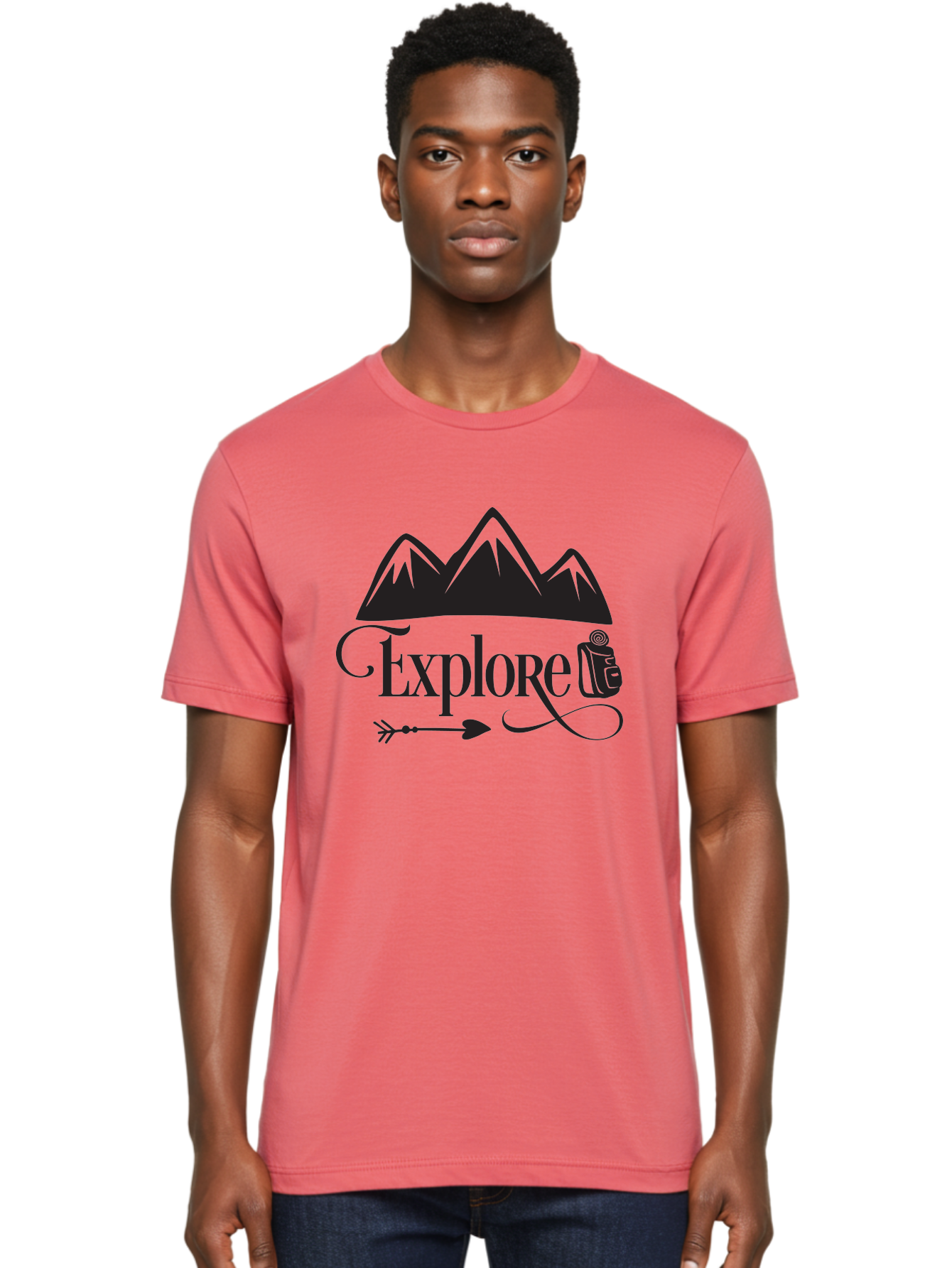 Explored Men'S Graphic Tee, 100% Cotton, Comfortable Casual Summer Wear, Machine Washable, Explore, Adventure, Travel, Mountains, Tourism, Expedition, Discovery, Wanderlust, Adventure Travel, Exploration Aac698