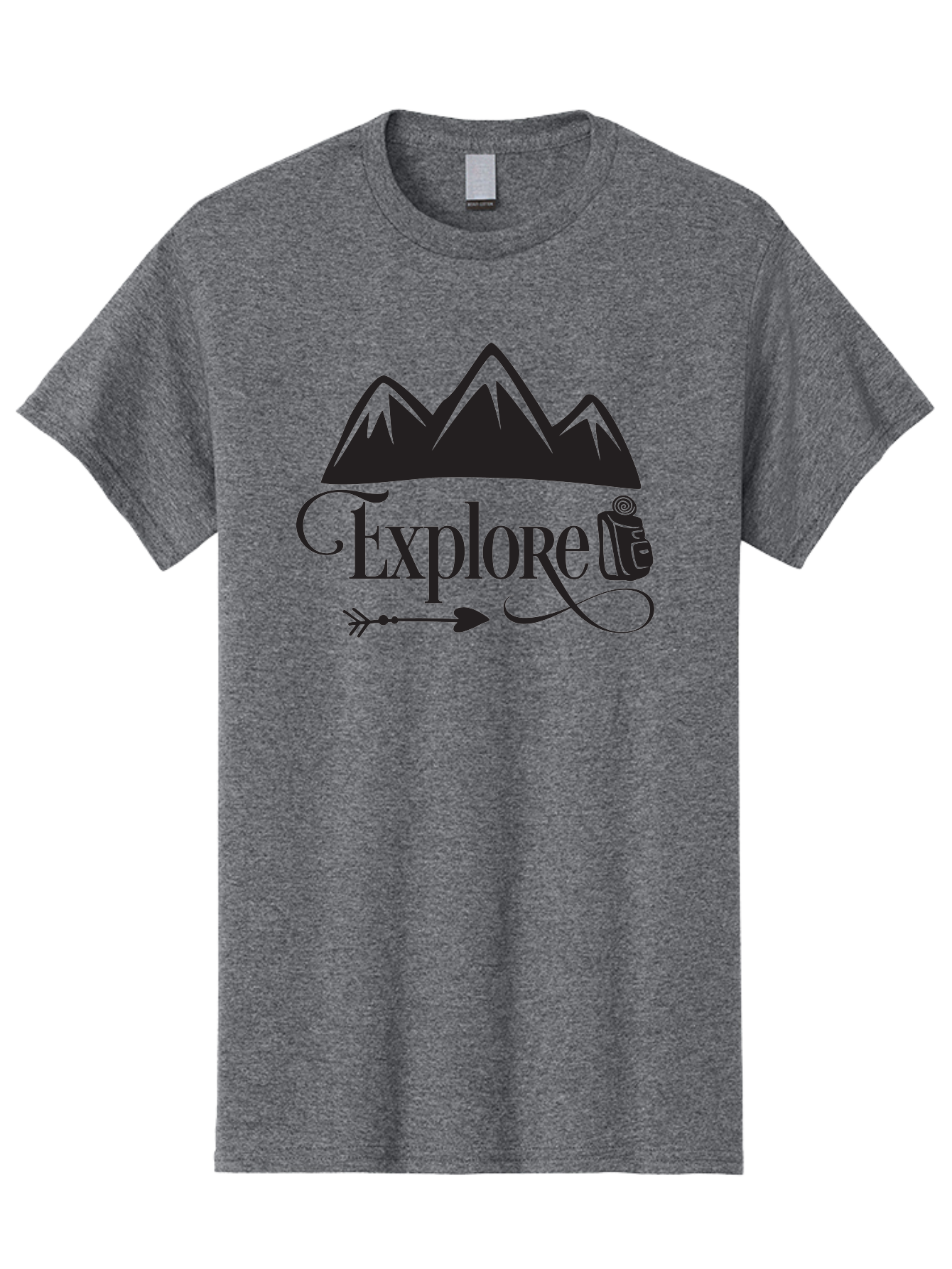Explored Men'S Graphic Tee, 100% Cotton, Comfortable Casual Summer Wear, Machine Washable, Explore, Adventure, Travel, Mountains, Tourism, Expedition, Discovery, Wanderlust, Adventure Travel, Exploration Aac698