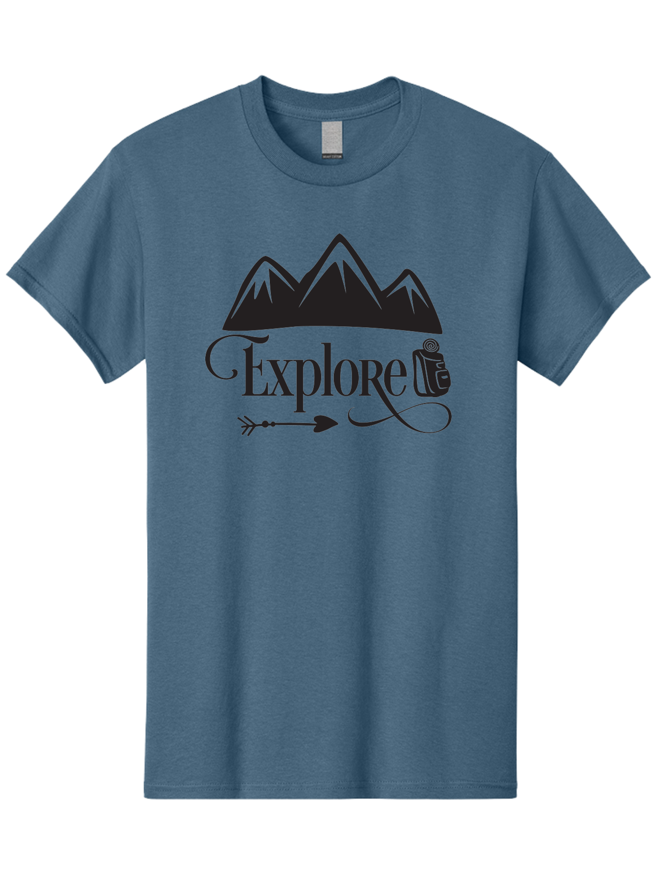 Explored Men'S Graphic Tee, 100% Cotton, Comfortable Casual Summer Wear, Machine Washable, Explore, Adventure, Travel, Mountains, Tourism, Expedition, Discovery, Wanderlust, Adventure Travel, Exploration Aac698