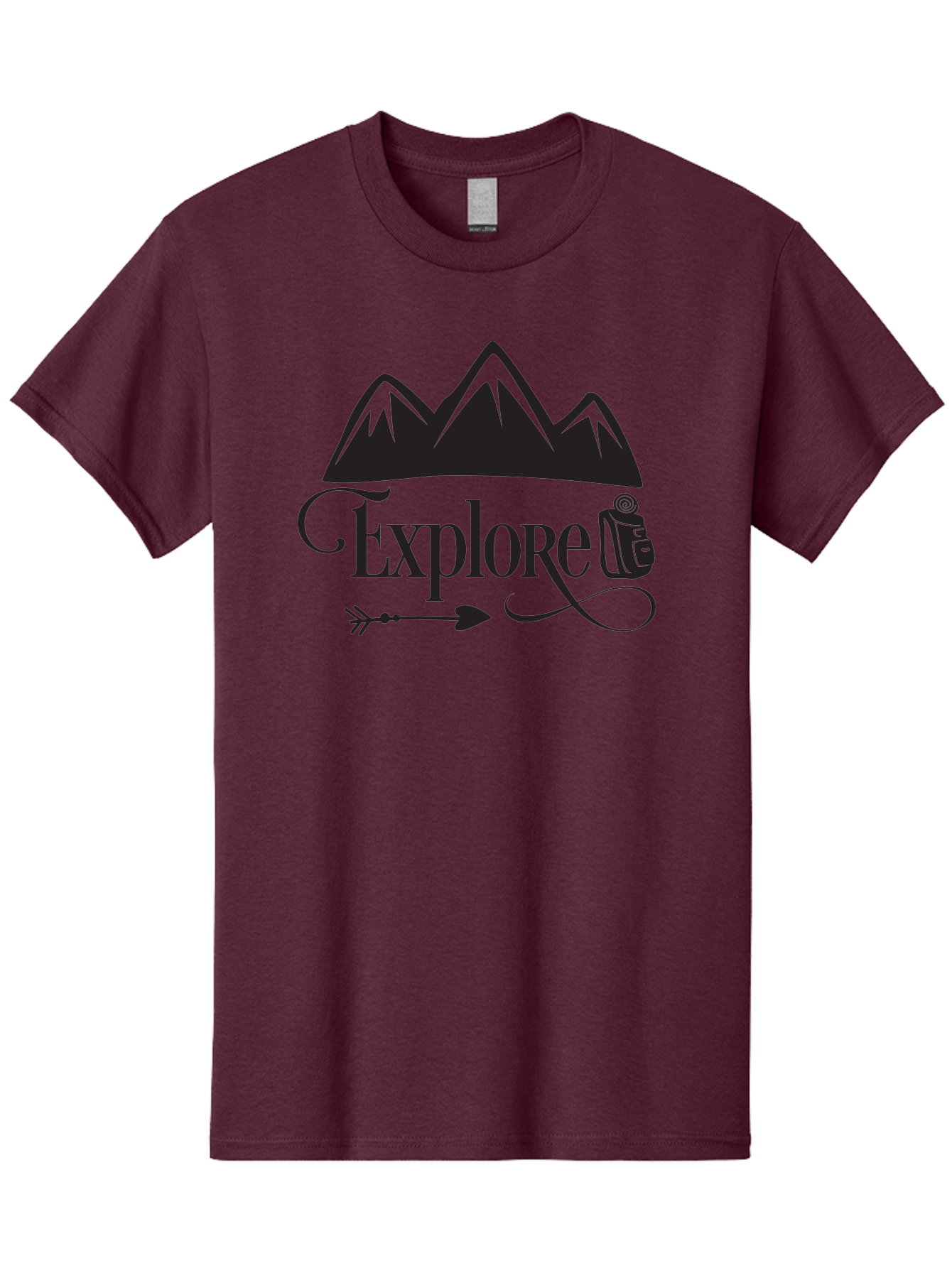 Explored Men'S Graphic Tee, 100% Cotton, Comfortable Casual Summer Wear, Machine Washable, Explore, Adventure, Travel, Mountains, Tourism, Expedition, Discovery, Wanderlust, Adventure Travel, Exploration Aac698