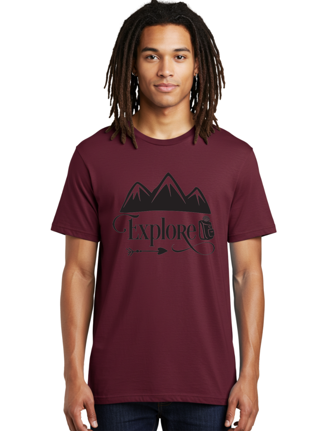Explored Men'S Graphic Tee, 100% Cotton, Comfortable Casual Summer Wear, Machine Washable, Explore, Adventure, Travel, Mountains, Tourism, Expedition, Discovery, Wanderlust, Adventure Travel, Exploration Aac698