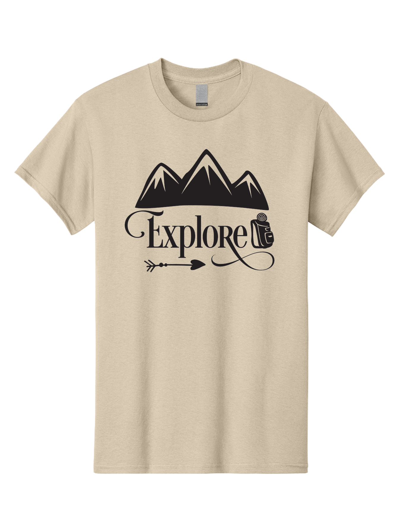Explored Men'S Graphic Tee, 100% Cotton, Comfortable Casual Summer Wear, Machine Washable, Explore, Adventure, Travel, Mountains, Tourism, Expedition, Discovery, Wanderlust, Adventure Travel, Exploration Aac698