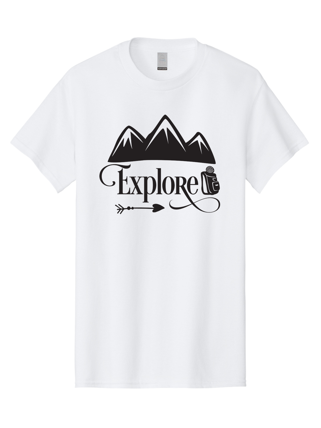 Explored Men'S Graphic Tee, 100% Cotton, Comfortable Casual Summer Wear, Machine Washable, Explore, Adventure, Travel, Mountains, Tourism, Expedition, Discovery, Wanderlust, Adventure Travel, Exploration Aac698