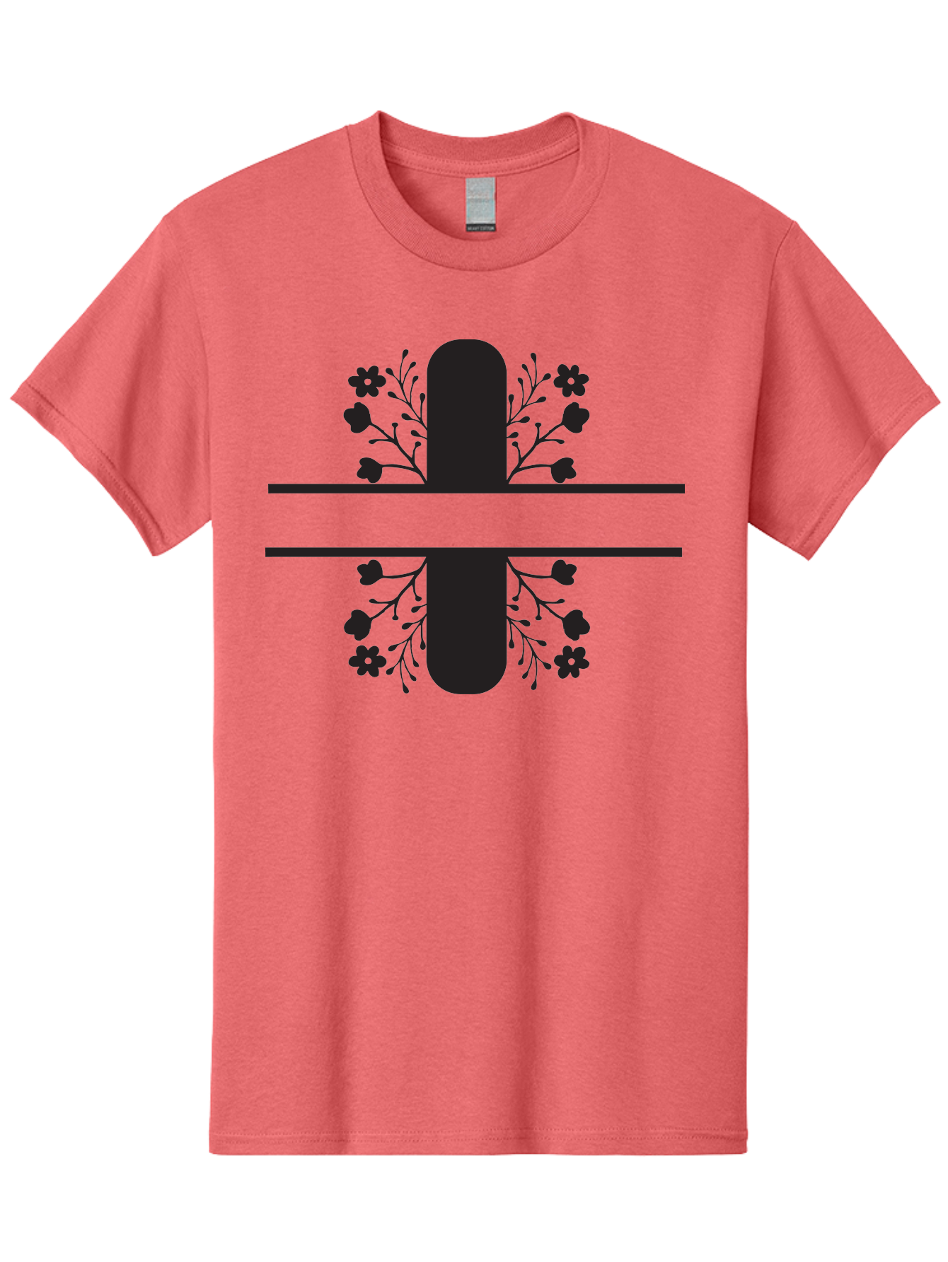 Fleur-De-Lis Men'S Graphic Tee, 100% Cotton, Comfortable Casual Summer Wear, Machine Washable, Addition Symbol, Plus Sign, Black Silhouette, Floral Design, Flowers And Leaves, Geometric Pattern, Simple Icon Aac718