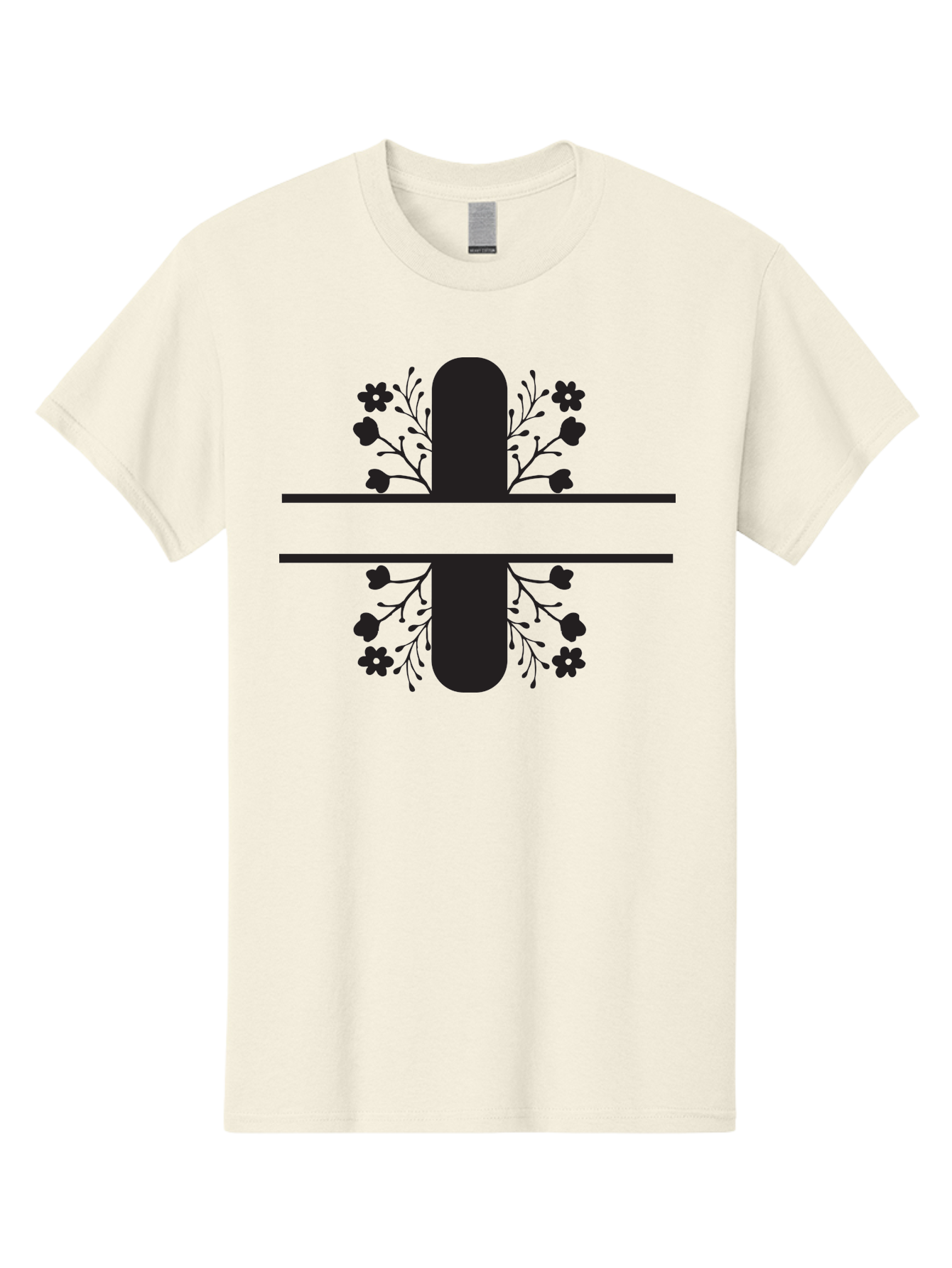 Fleur-De-Lis Men'S Graphic Tee, 100% Cotton, Comfortable Casual Summer Wear, Machine Washable, Addition Symbol, Plus Sign, Black Silhouette, Floral Design, Flowers And Leaves, Geometric Pattern, Simple Icon Aac718