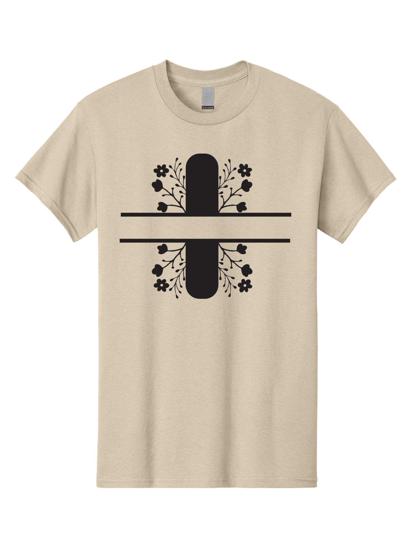 Fleur-De-Lis Men'S Graphic Tee, 100% Cotton, Comfortable Casual Summer Wear, Machine Washable, Addition Symbol, Plus Sign, Black Silhouette, Floral Design, Flowers And Leaves, Geometric Pattern, Simple Icon Aac718