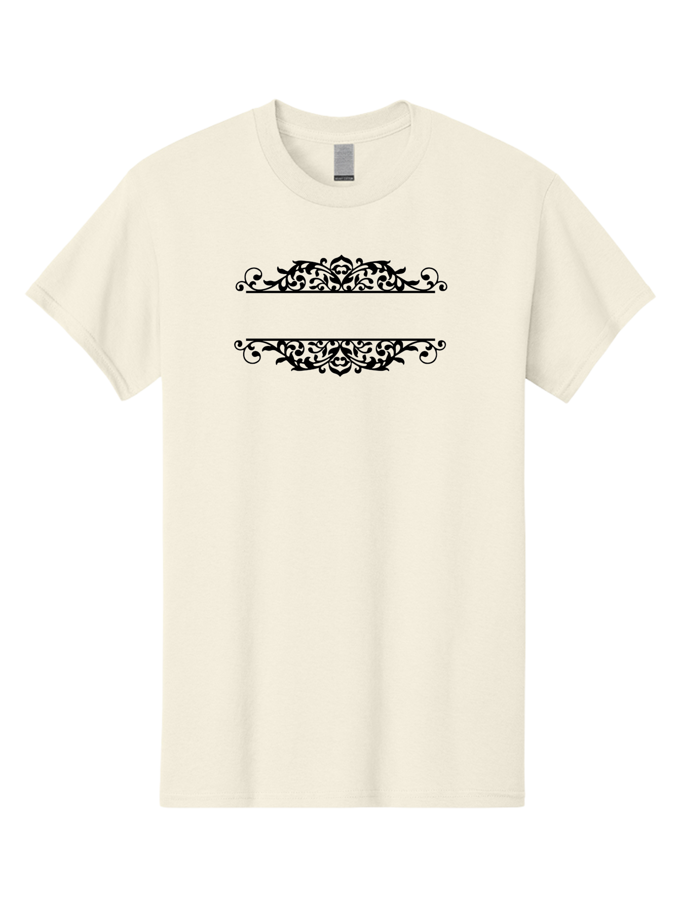 Floral-Deco Men'S Graphic Tee, 100% Cotton, Comfortable Casual Summer Wear, Machine Washable, Floral Dividers, Ornate Designs, Decorative Elements, Symmetrical Patterns, Vintage-Inspired, Elegant Designs, Luxury Feel, Sophisticated Decor Aac720