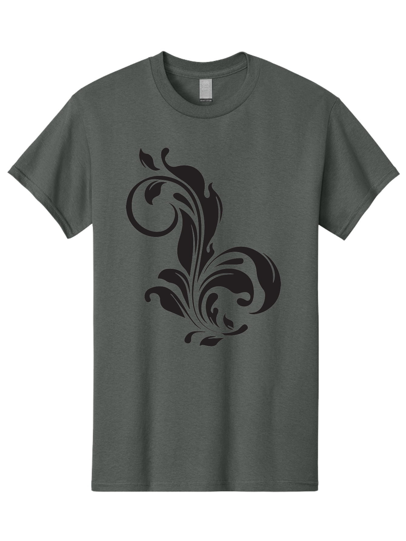 Floral-Design-3 Men'S Graphic Tee, 100% Cotton, Comfortable Casual Summer Wear, Machine Washable, Floral Motif, Decorative Element, Luxury Design, Abstract Art, Elegant Pattern, Ornate Style, Classic Symbol Aac723