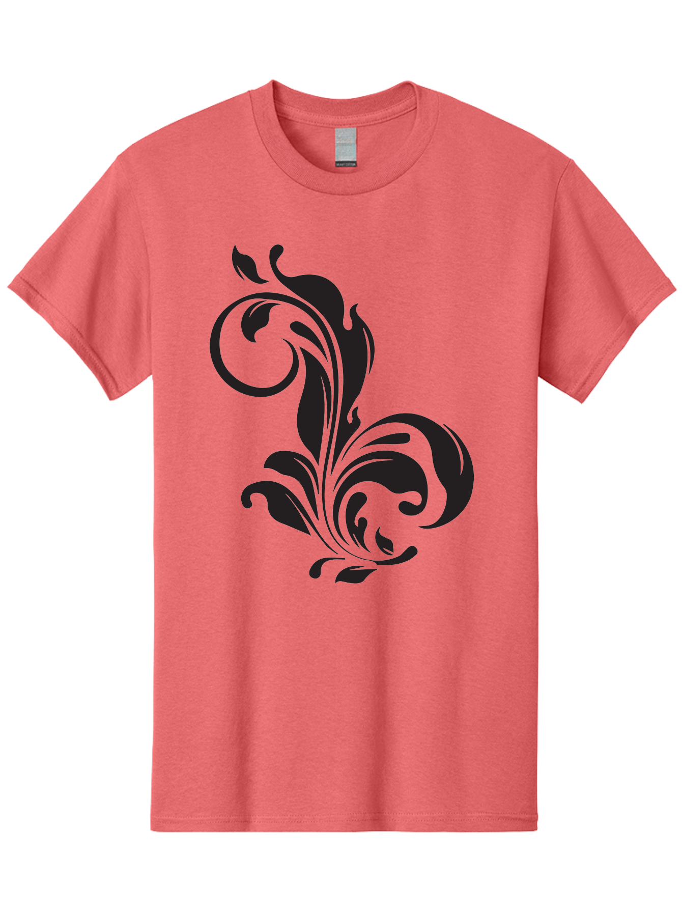 Floral-Design-3 Men'S Graphic Tee, 100% Cotton, Comfortable Casual Summer Wear, Machine Washable, Floral Motif, Decorative Element, Luxury Design, Abstract Art, Elegant Pattern, Ornate Style, Classic Symbol Aac723