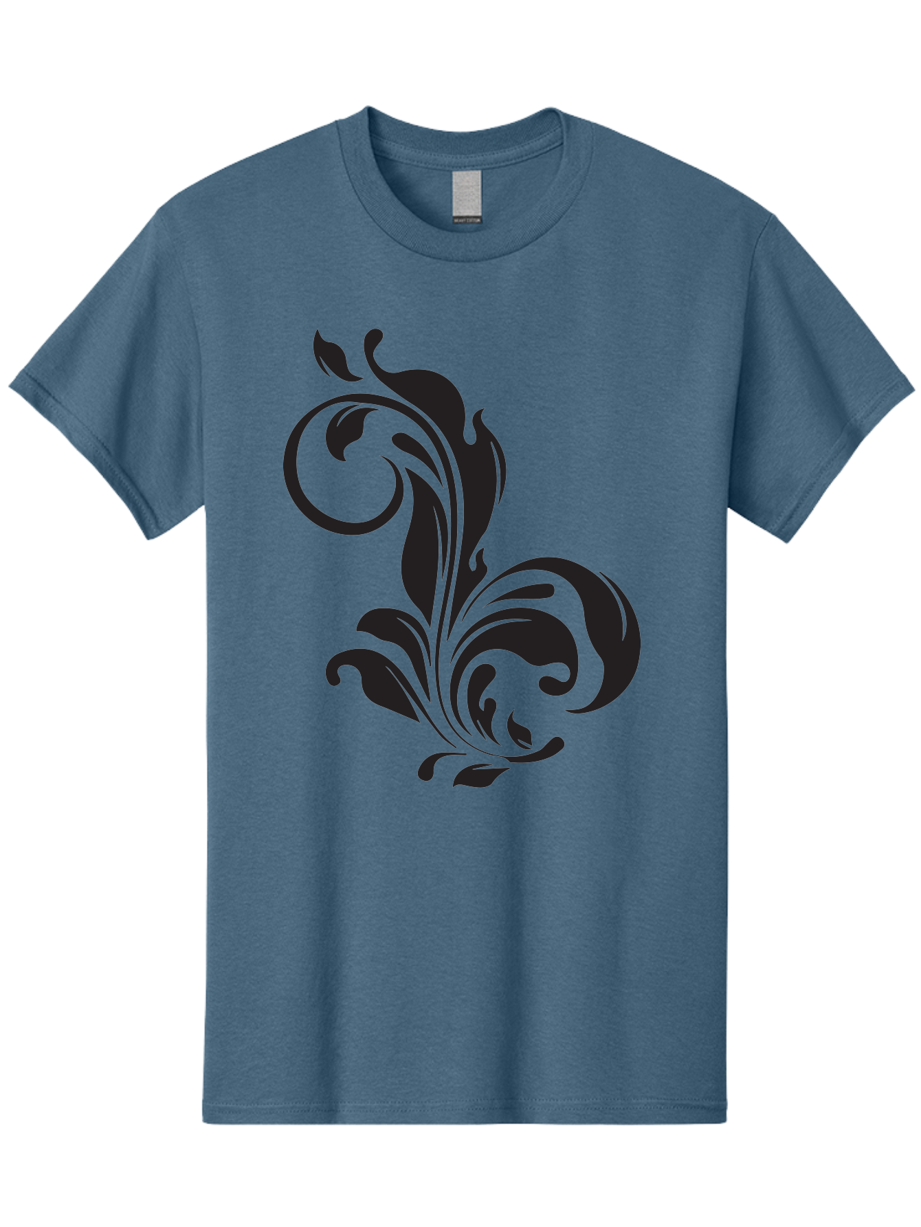 Floral-Design-3 Men'S Graphic Tee, 100% Cotton, Comfortable Casual Summer Wear, Machine Washable, Floral Motif, Decorative Element, Luxury Design, Abstract Art, Elegant Pattern, Ornate Style, Classic Symbol Aac723