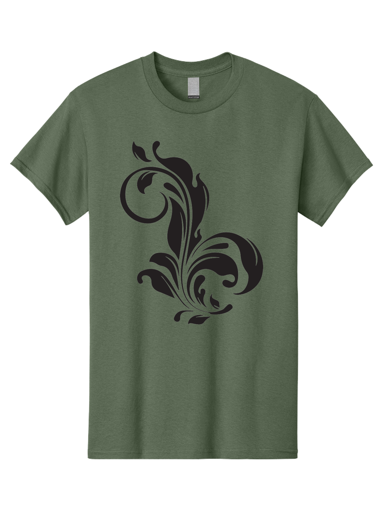 Floral-Design-3 Men'S Graphic Tee, 100% Cotton, Comfortable Casual Summer Wear, Machine Washable, Floral Motif, Decorative Element, Luxury Design, Abstract Art, Elegant Pattern, Ornate Style, Classic Symbol Aac723