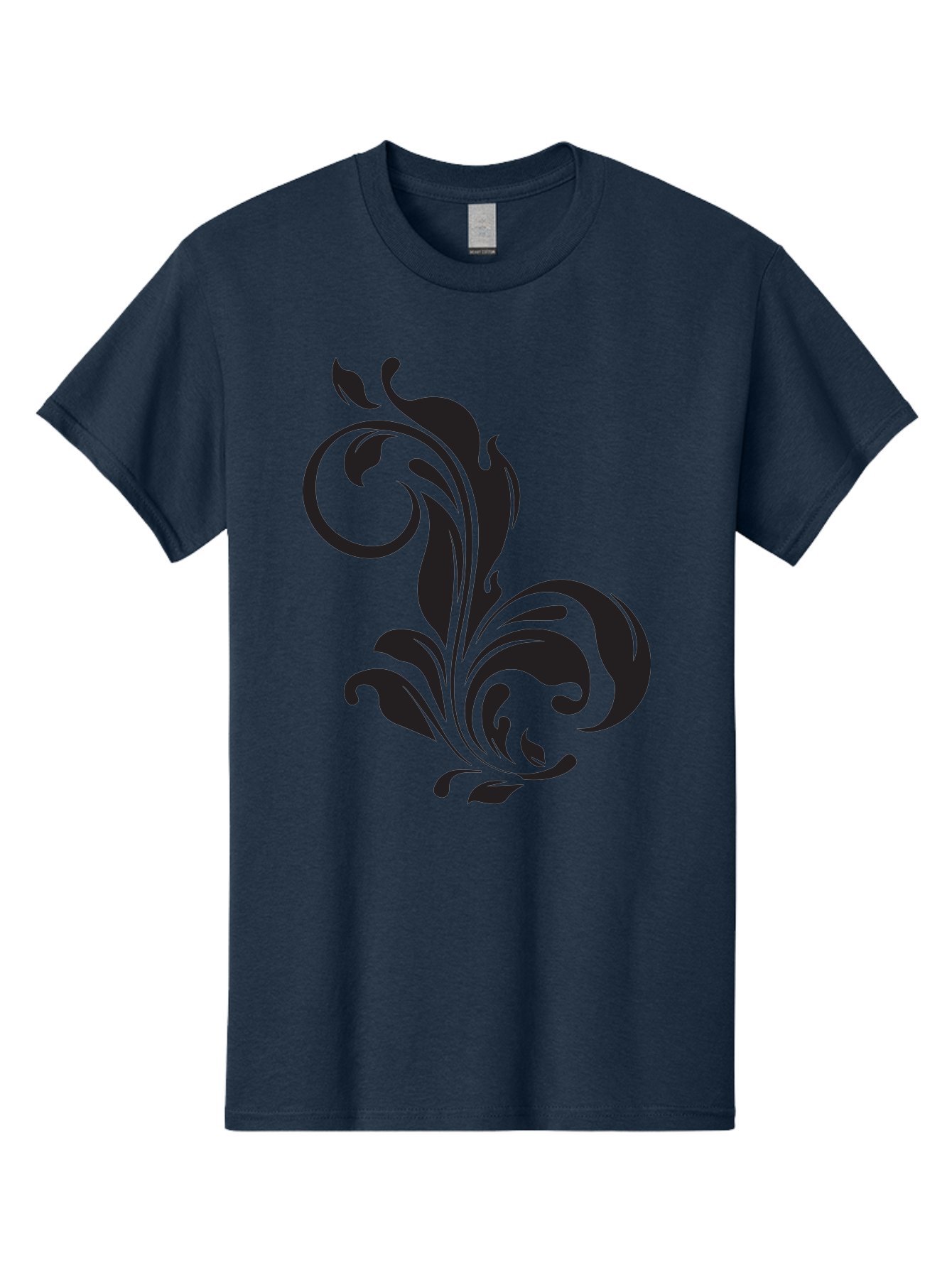 Floral-Design-3 Men'S Graphic Tee, 100% Cotton, Comfortable Casual Summer Wear, Machine Washable, Floral Motif, Decorative Element, Luxury Design, Abstract Art, Elegant Pattern, Ornate Style, Classic Symbol Aac723