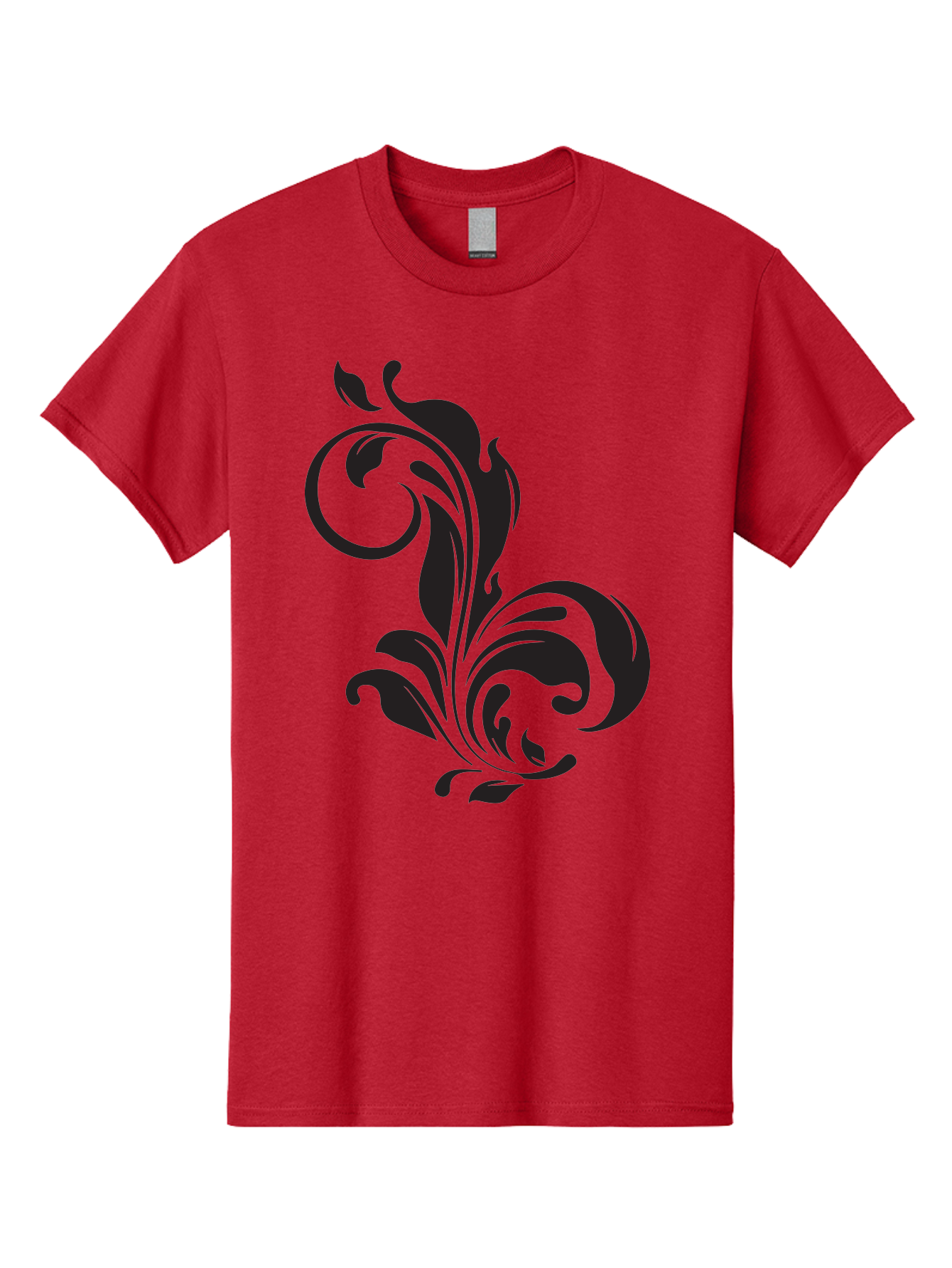 Floral-Design-3 Men'S Graphic Tee, 100% Cotton, Comfortable Casual Summer Wear, Machine Washable, Floral Motif, Decorative Element, Luxury Design, Abstract Art, Elegant Pattern, Ornate Style, Classic Symbol Aac723