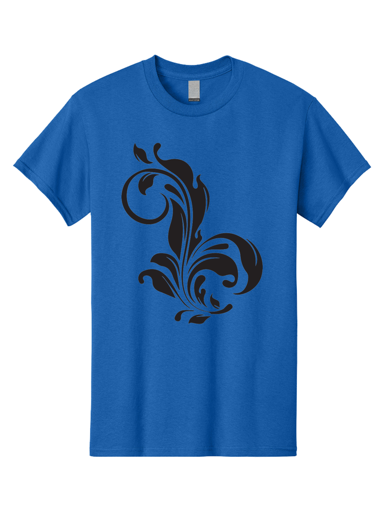 Floral-Design-3 Men'S Graphic Tee, 100% Cotton, Comfortable Casual Summer Wear, Machine Washable, Floral Motif, Decorative Element, Luxury Design, Abstract Art, Elegant Pattern, Ornate Style, Classic Symbol Aac723