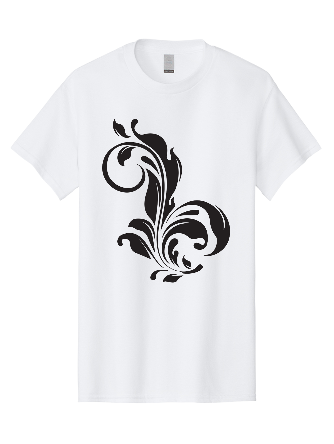 Floral-Design-3 Men'S Graphic Tee, 100% Cotton, Comfortable Casual Summer Wear, Machine Washable, Floral Motif, Decorative Element, Luxury Design, Abstract Art, Elegant Pattern, Ornate Style, Classic Symbol Aac723