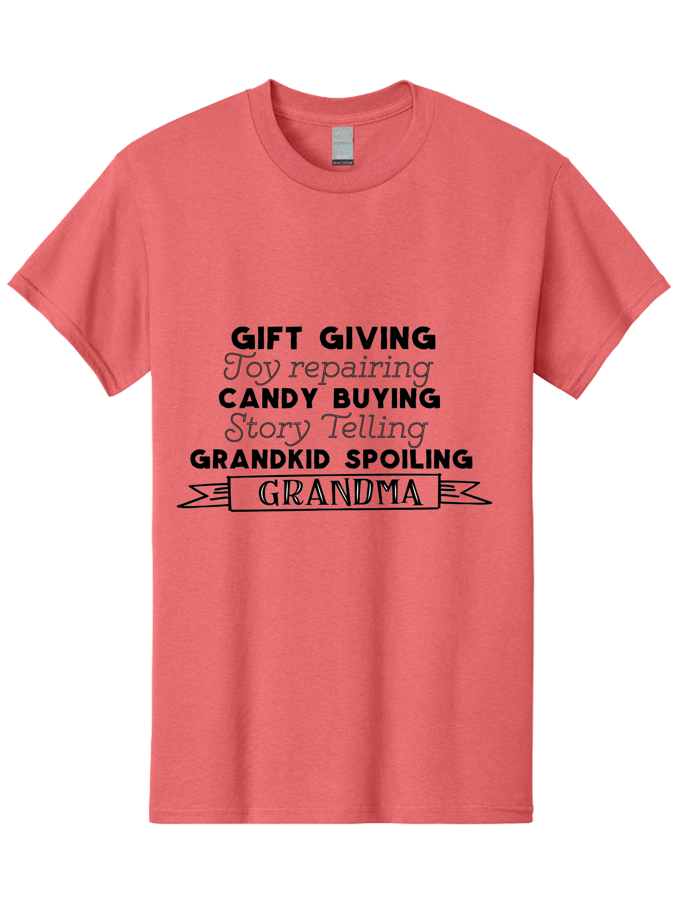 Grandma Men'S Graphic Tee, 100% Cotton, Comfortable Casual Summer Wear, Machine Washable, Grandma, Gift Giving, Toy Repairing, Candy Buying, Story Telling, Grandkid Spoiling, Family Love, Grandmotherly Activities, Grandmother'S Day Aac775