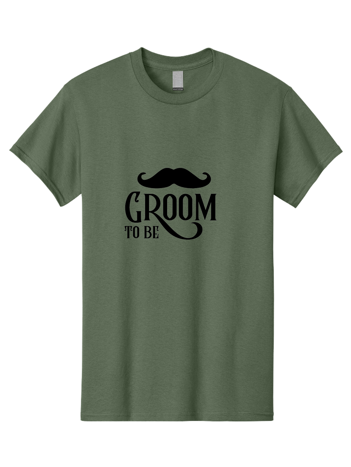 Groom-To-Be Men'S Graphic Tee, 100% Cotton, Comfortable Casual Summer Wear, Machine Washable, Groom To Be, Wedding Decoration, Stylish Mustache, Groom Accessories, Black Typography, Elegant Design, Wedding Planning Aac779