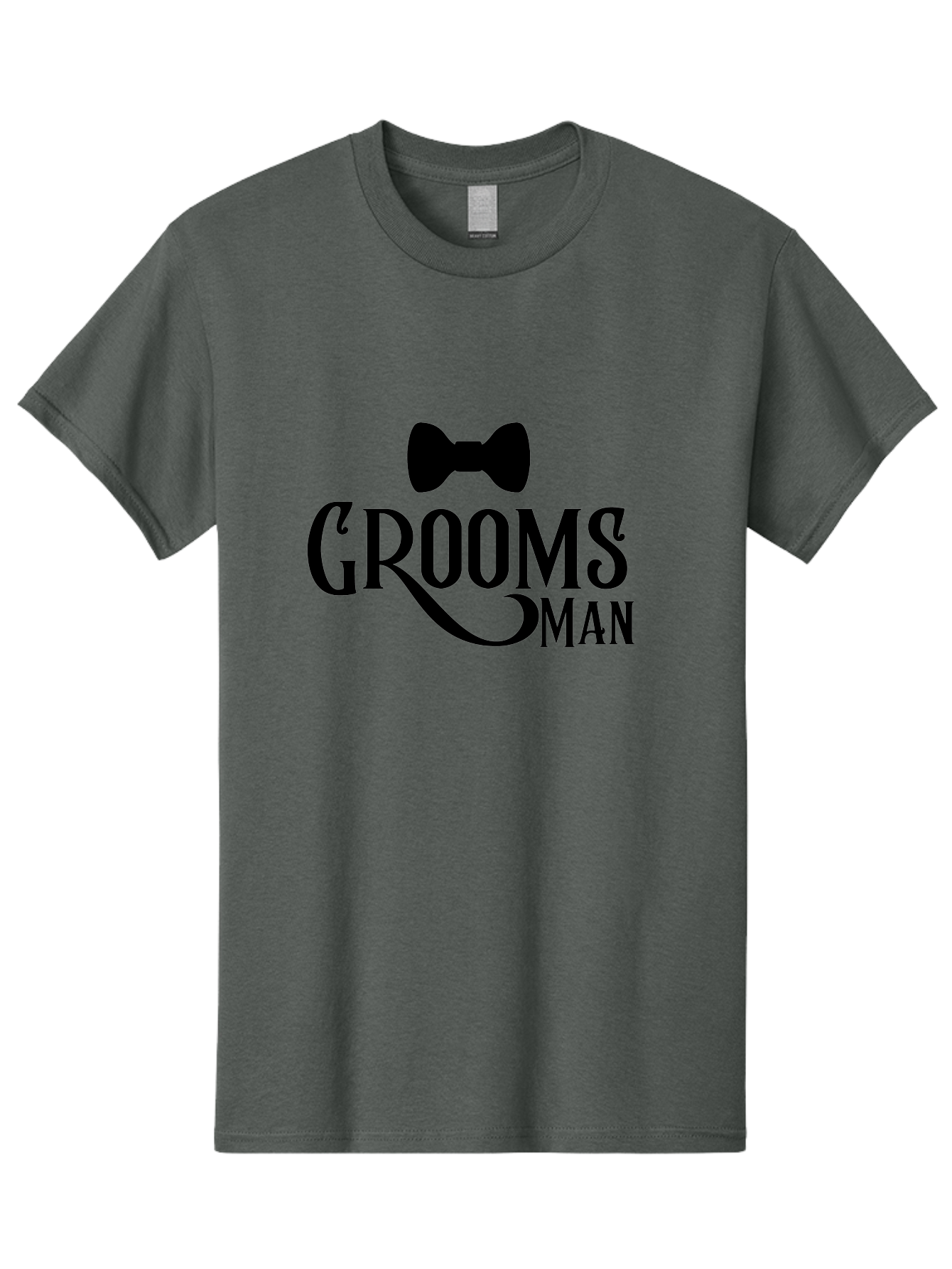 Groomsman Men'S Graphic Tee, 100% Cotton, Comfortable Casual Summer Wear, Machine Washable, Groomsman, Bow Tie, Wedding Party, Best Man, Stylish Men, Wedding Accessories, Formal Wear, Groomsmen Gifts Aac780