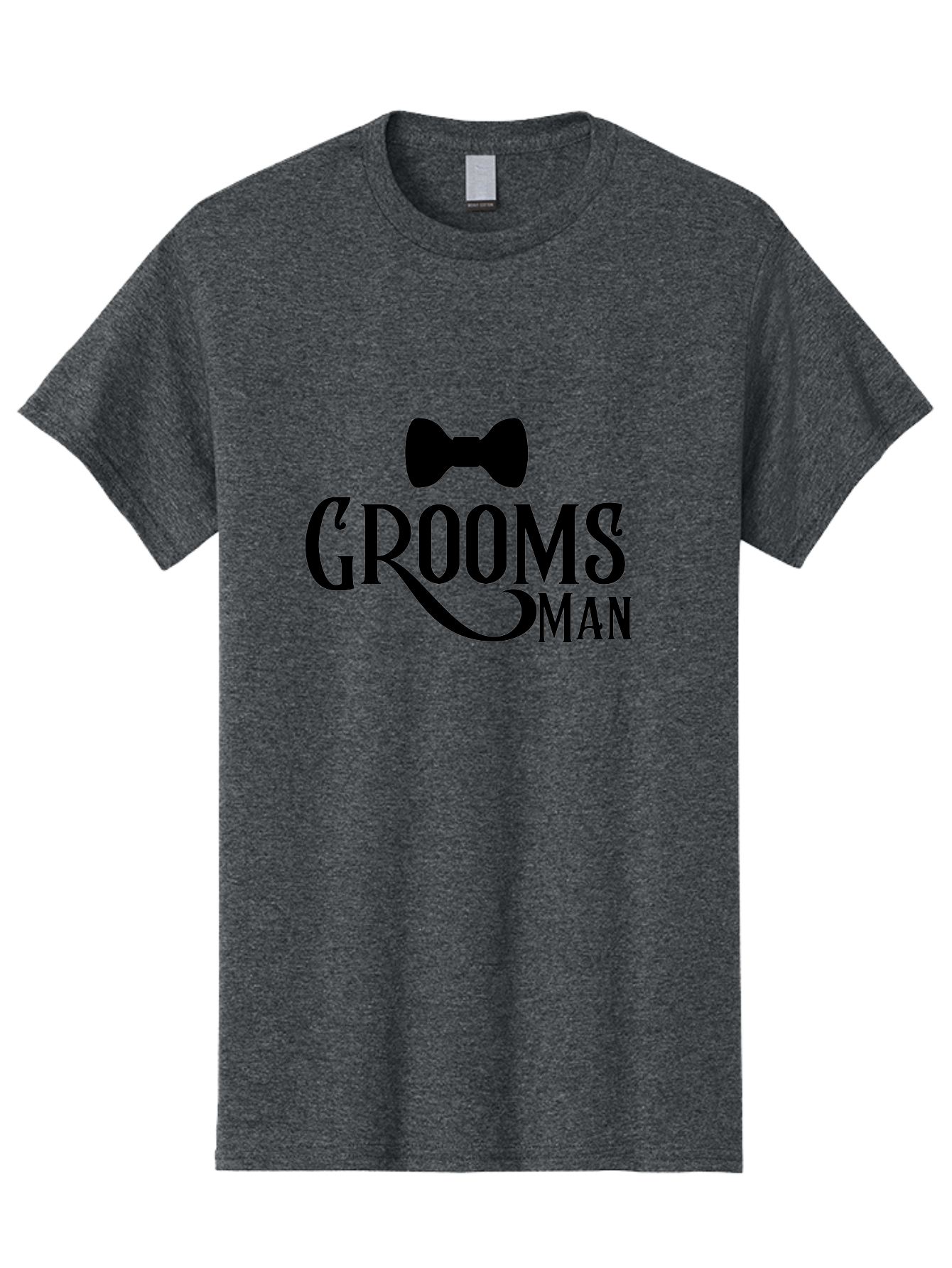 Groomsman Men'S Graphic Tee, 100% Cotton, Comfortable Casual Summer Wear, Machine Washable, Groomsman, Bow Tie, Wedding Party, Best Man, Stylish Men, Wedding Accessories, Formal Wear, Groomsmen Gifts Aac780