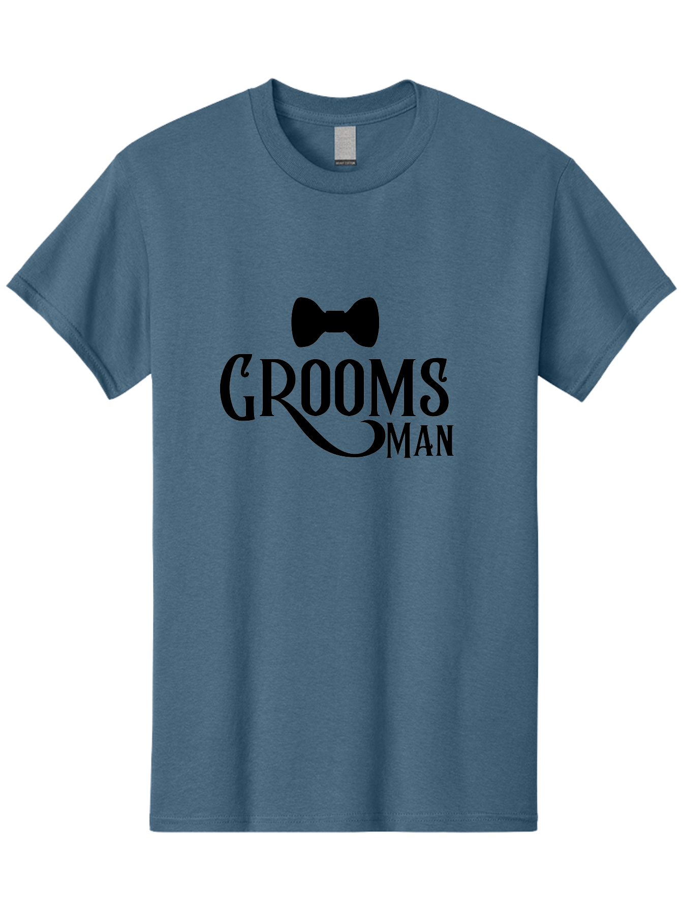 Groomsman Men'S Graphic Tee, 100% Cotton, Comfortable Casual Summer Wear, Machine Washable, Groomsman, Bow Tie, Wedding Party, Best Man, Stylish Men, Wedding Accessories, Formal Wear, Groomsmen Gifts Aac780