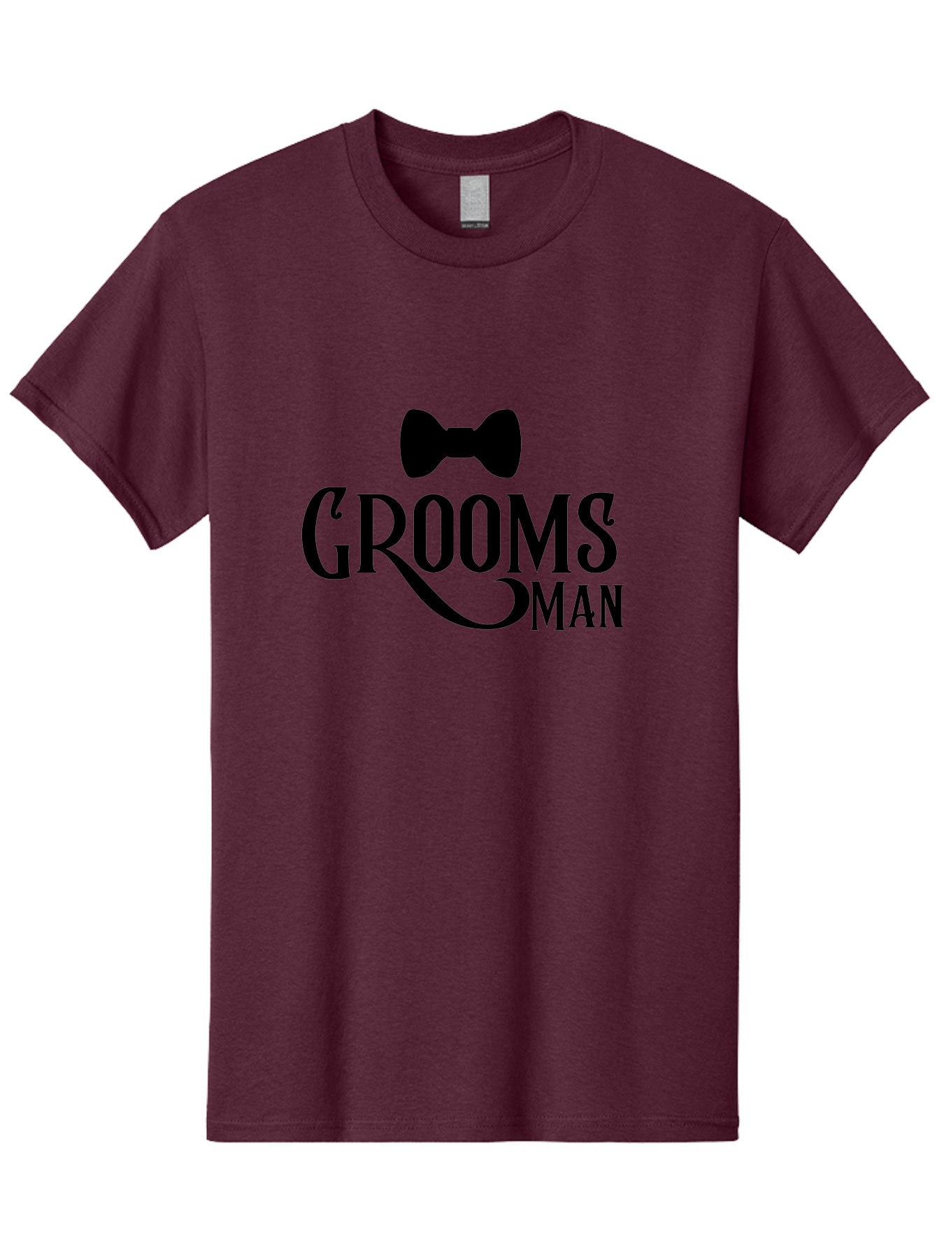 Groomsman Men'S Graphic Tee, 100% Cotton, Comfortable Casual Summer Wear, Machine Washable, Groomsman, Bow Tie, Wedding Party, Best Man, Stylish Men, Wedding Accessories, Formal Wear, Groomsmen Gifts Aac780