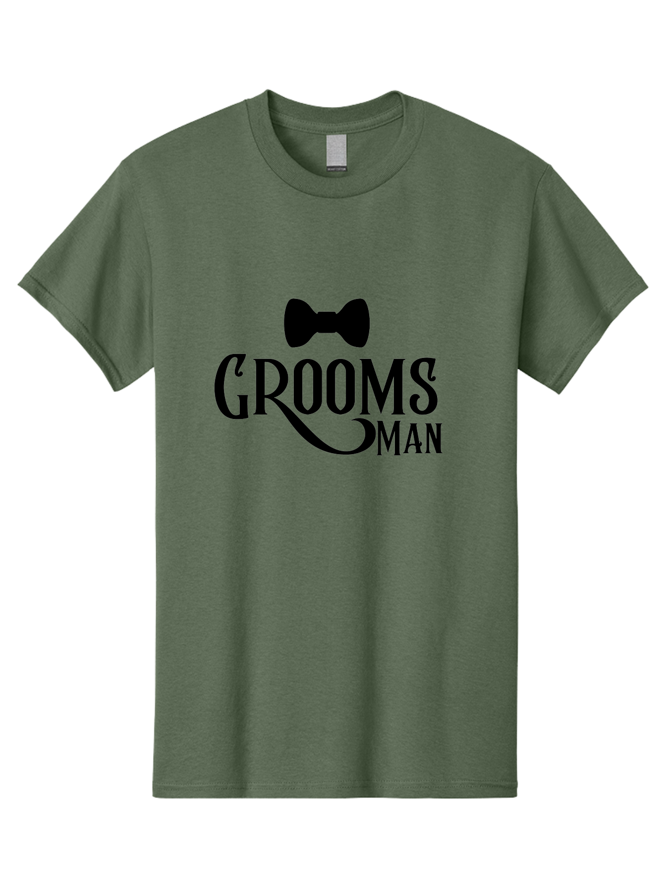 Groomsman Men'S Graphic Tee, 100% Cotton, Comfortable Casual Summer Wear, Machine Washable, Groomsman, Bow Tie, Wedding Party, Best Man, Stylish Men, Wedding Accessories, Formal Wear, Groomsmen Gifts Aac780