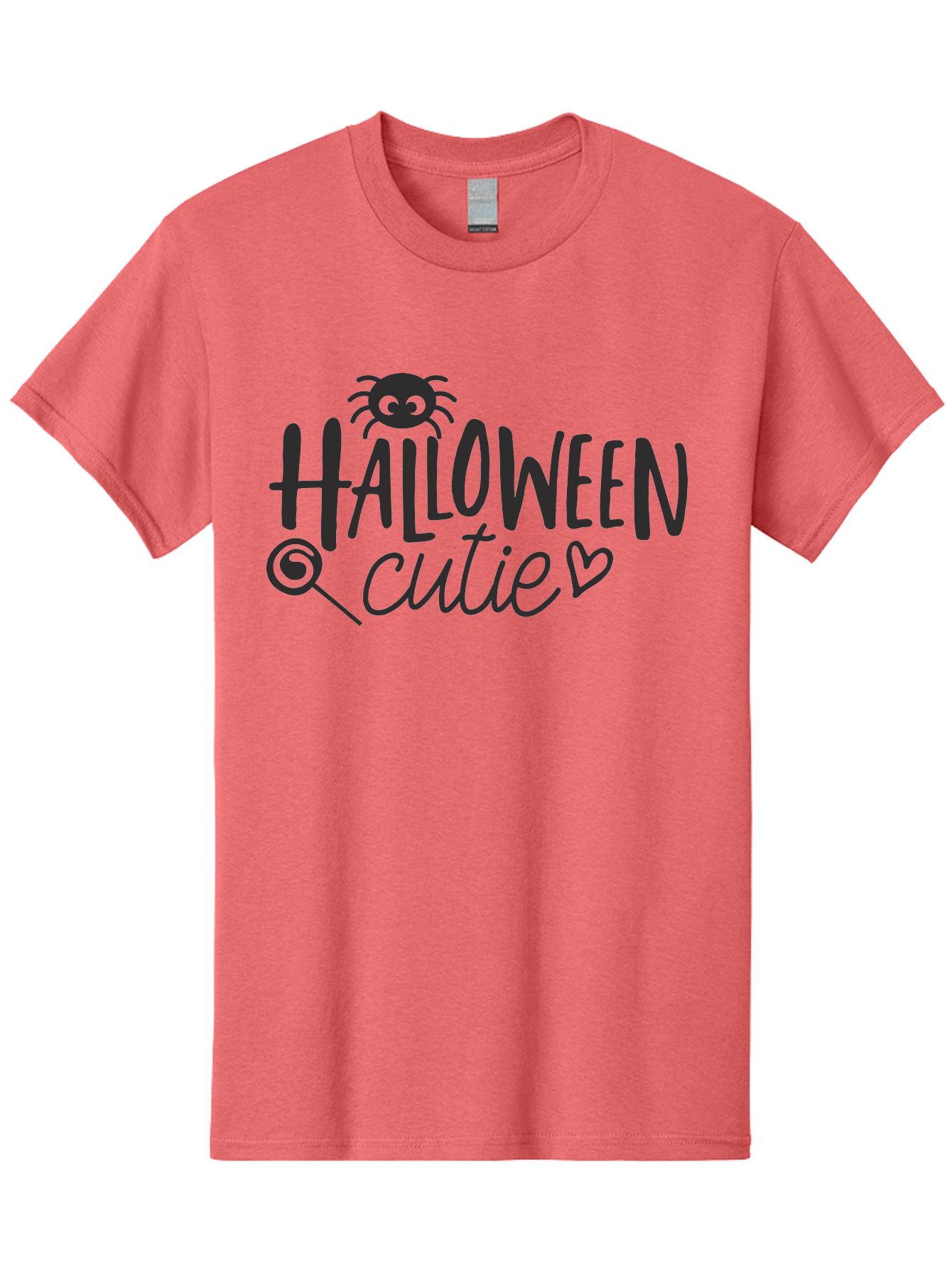 Halloween-Cutie Men'S Graphic Tee, 100% Cotton, Comfortable Casual Summer Wear, Machine Washable, Halloween Cutie, Cute Halloween, Halloween Design, Halloween Graphics, Halloween Typography, Halloween Text, Cute Halloween Text, Aac788