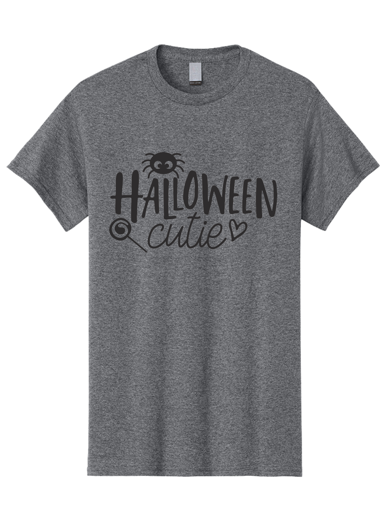 Halloween-Cutie Men'S Graphic Tee, 100% Cotton, Comfortable Casual Summer Wear, Machine Washable, Halloween Cutie, Cute Halloween, Halloween Design, Halloween Graphics, Halloween Typography, Halloween Text, Cute Halloween Text, Aac788