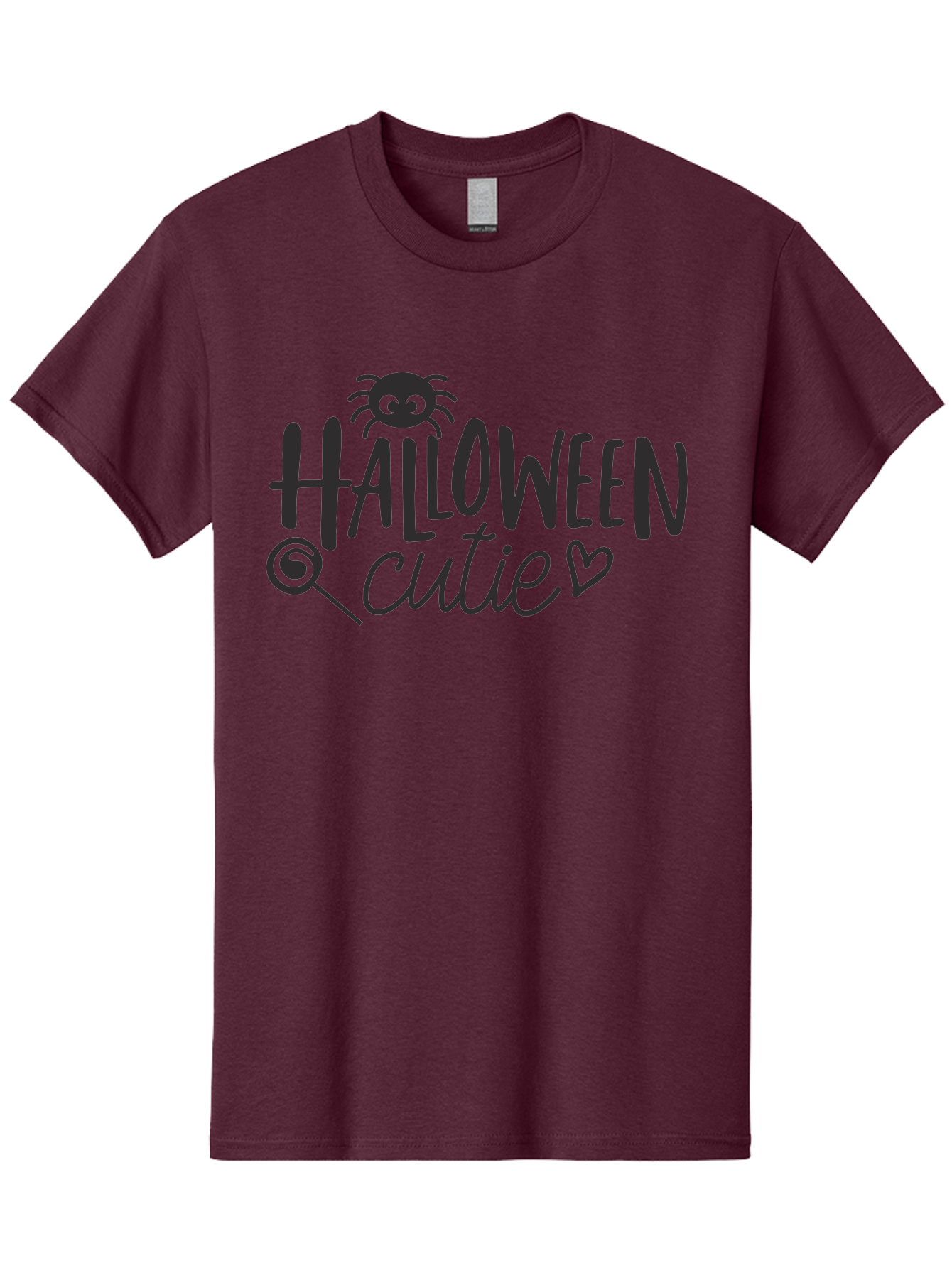 Halloween-Cutie Men'S Graphic Tee, 100% Cotton, Comfortable Casual Summer Wear, Machine Washable, Halloween Cutie, Cute Halloween, Halloween Design, Halloween Graphics, Halloween Typography, Halloween Text, Cute Halloween Text, Aac788