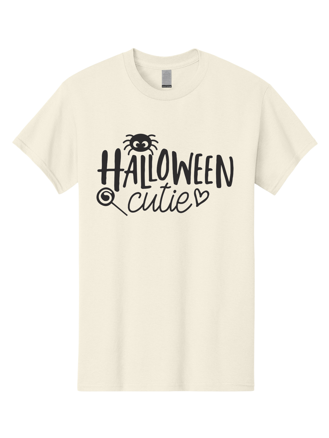 Halloween-Cutie Men'S Graphic Tee, 100% Cotton, Comfortable Casual Summer Wear, Machine Washable, Halloween Cutie, Cute Halloween, Halloween Design, Halloween Graphics, Halloween Typography, Halloween Text, Cute Halloween Text, Aac788