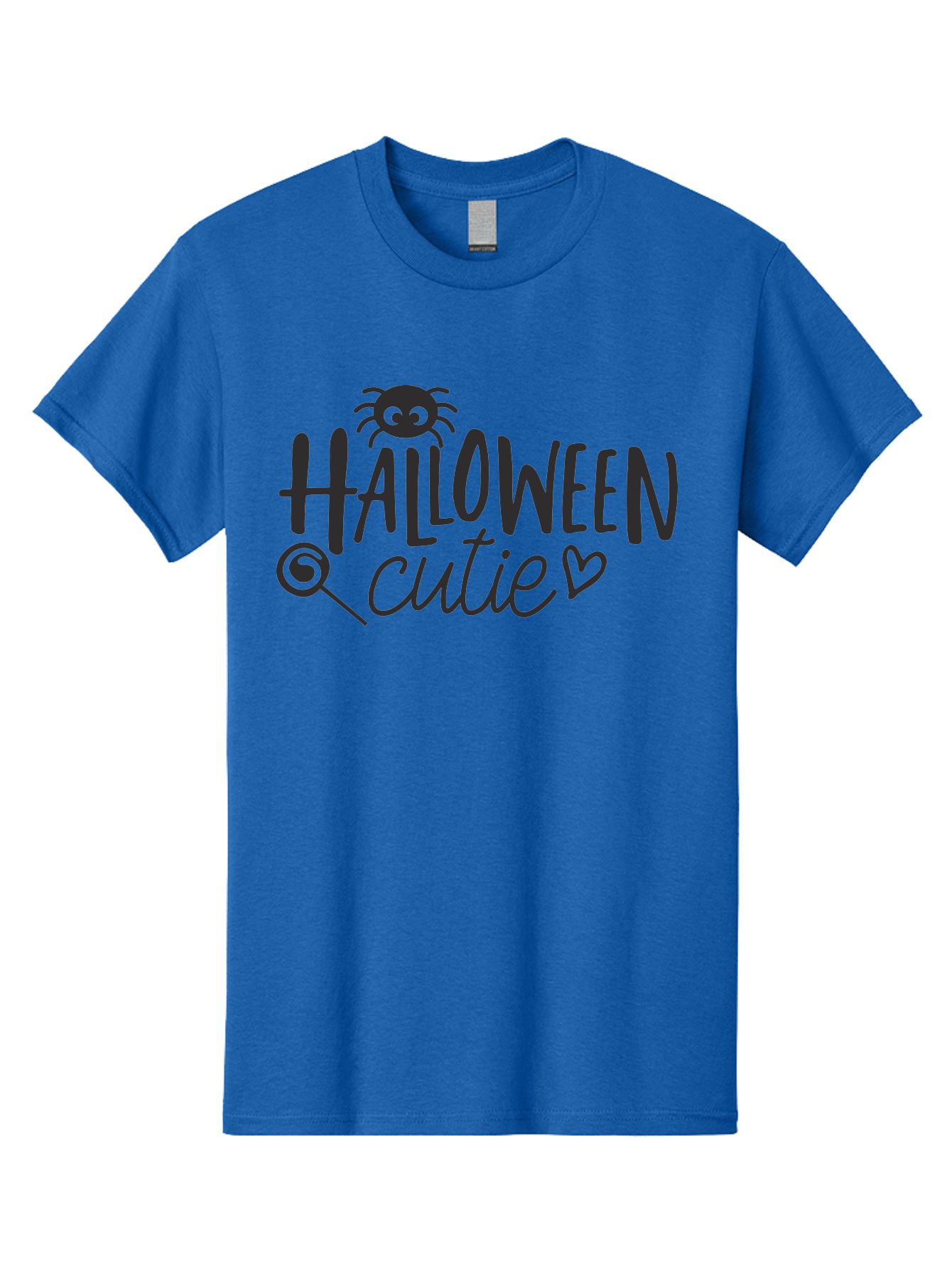 Halloween-Cutie Men'S Graphic Tee, 100% Cotton, Comfortable Casual Summer Wear, Machine Washable, Halloween Cutie, Cute Halloween, Halloween Design, Halloween Graphics, Halloween Typography, Halloween Text, Cute Halloween Text, Aac788