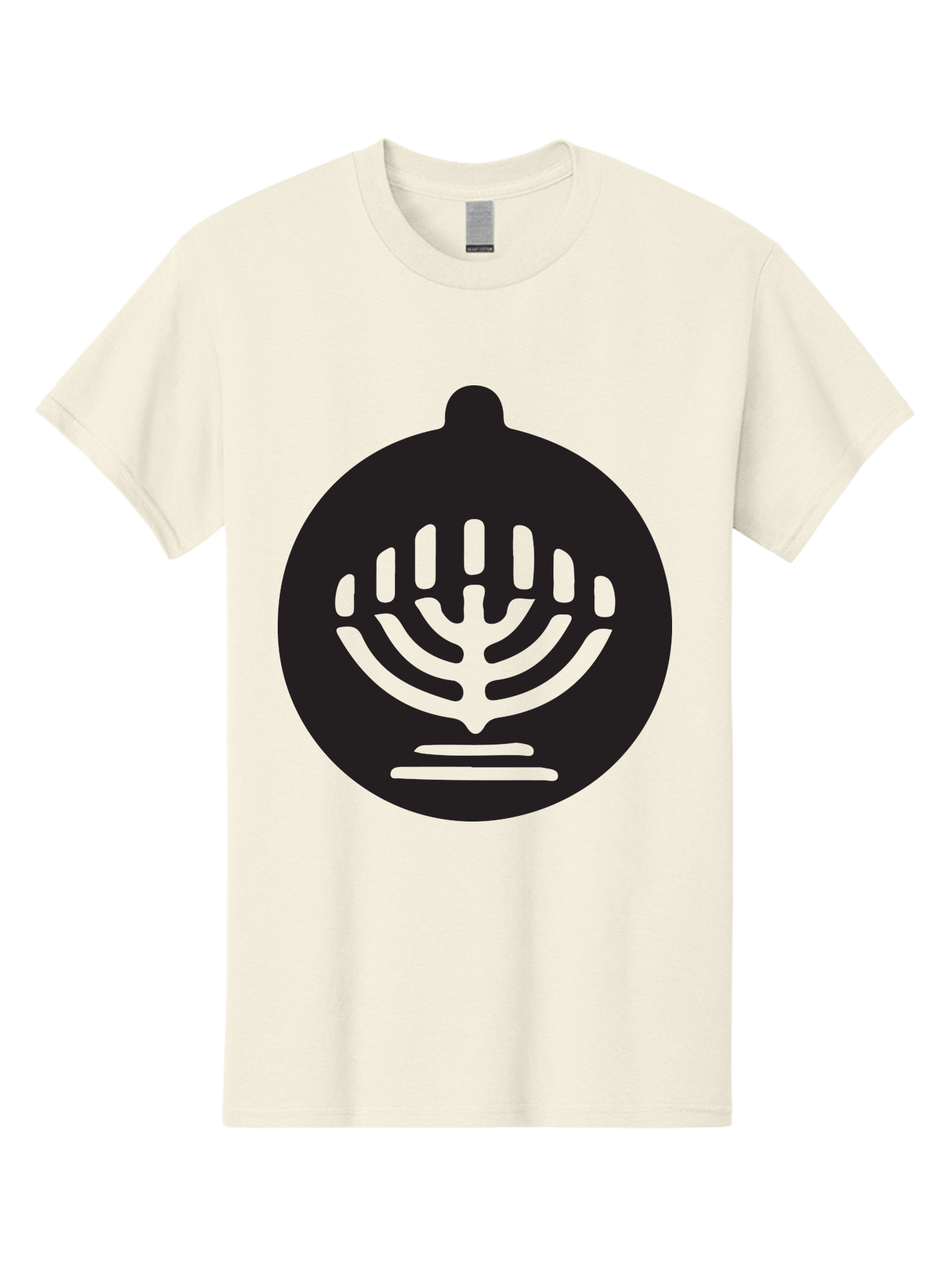 Hamsa-Menorah Men'S Graphic Tee, 100% Cotton, Comfortable Casual Summer Wear, Machine Washable, Hamsa And Menorah Symbol, Jewish Faith And Tradition, Protective Hamsa Hand, Seven-Branched Menorah, Faith And Spirituality, Cultural Heritage Aac789