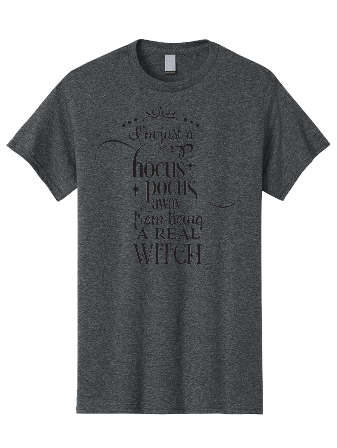Hocus-Pocus-Witch-Quote Men'S Graphic Tee, 100% Cotton, Comfortable Casual Summer Wear, Machine Washable, Funny Witch Quote, Hocus Pocus, Halloween Humor, Witchy Sayings, Magical Phrases, Spooky Season, Witchcraft, Mystical Vibes Aac821