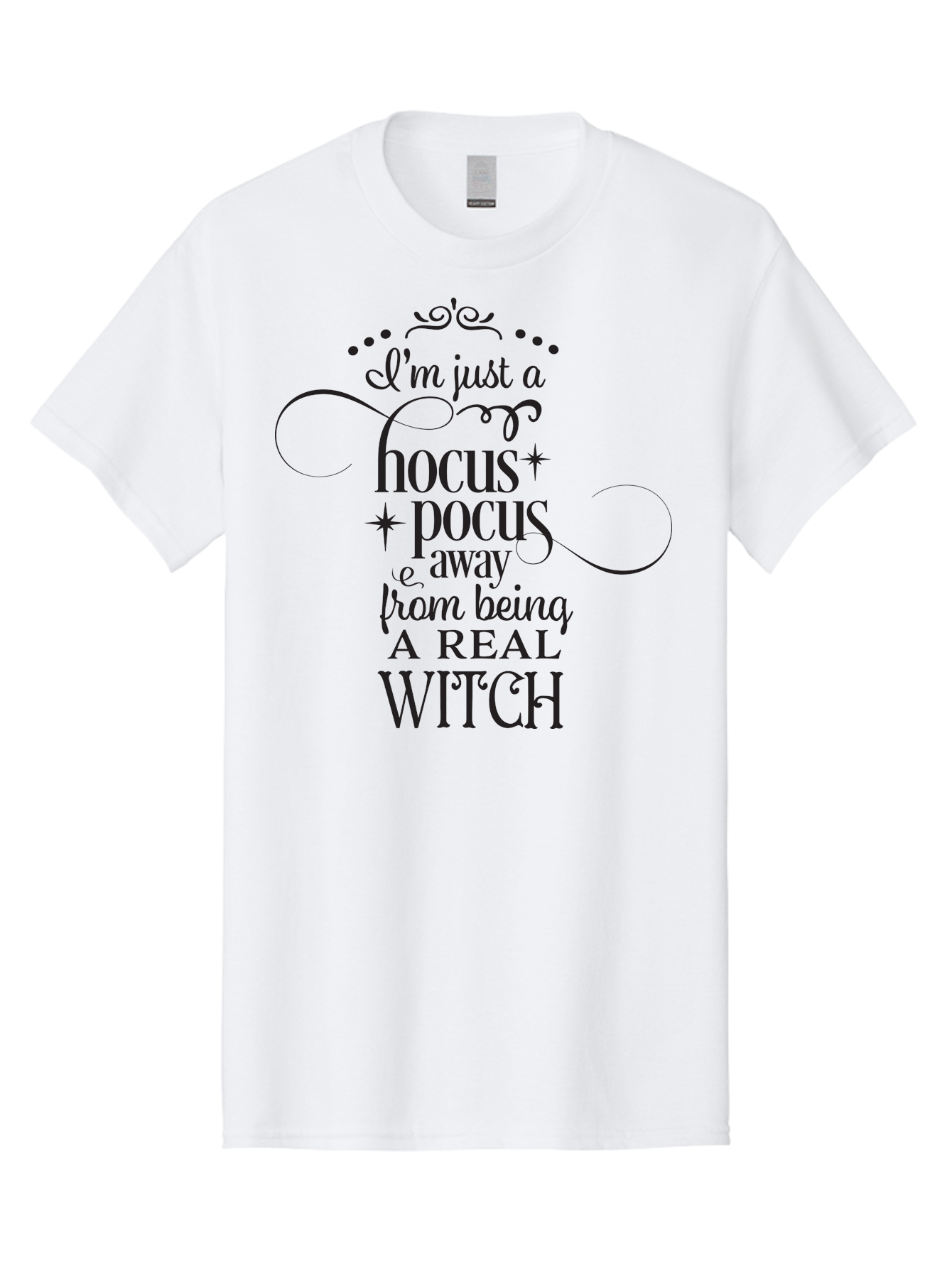 Hocus-Pocus-Witch-Quote Men'S Graphic Tee, 100% Cotton, Comfortable Casual Summer Wear, Machine Washable, Funny Witch Quote, Hocus Pocus, Halloween Humor, Witchy Sayings, Magical Phrases, Spooky Season, Witchcraft, Mystical Vibes Aac821