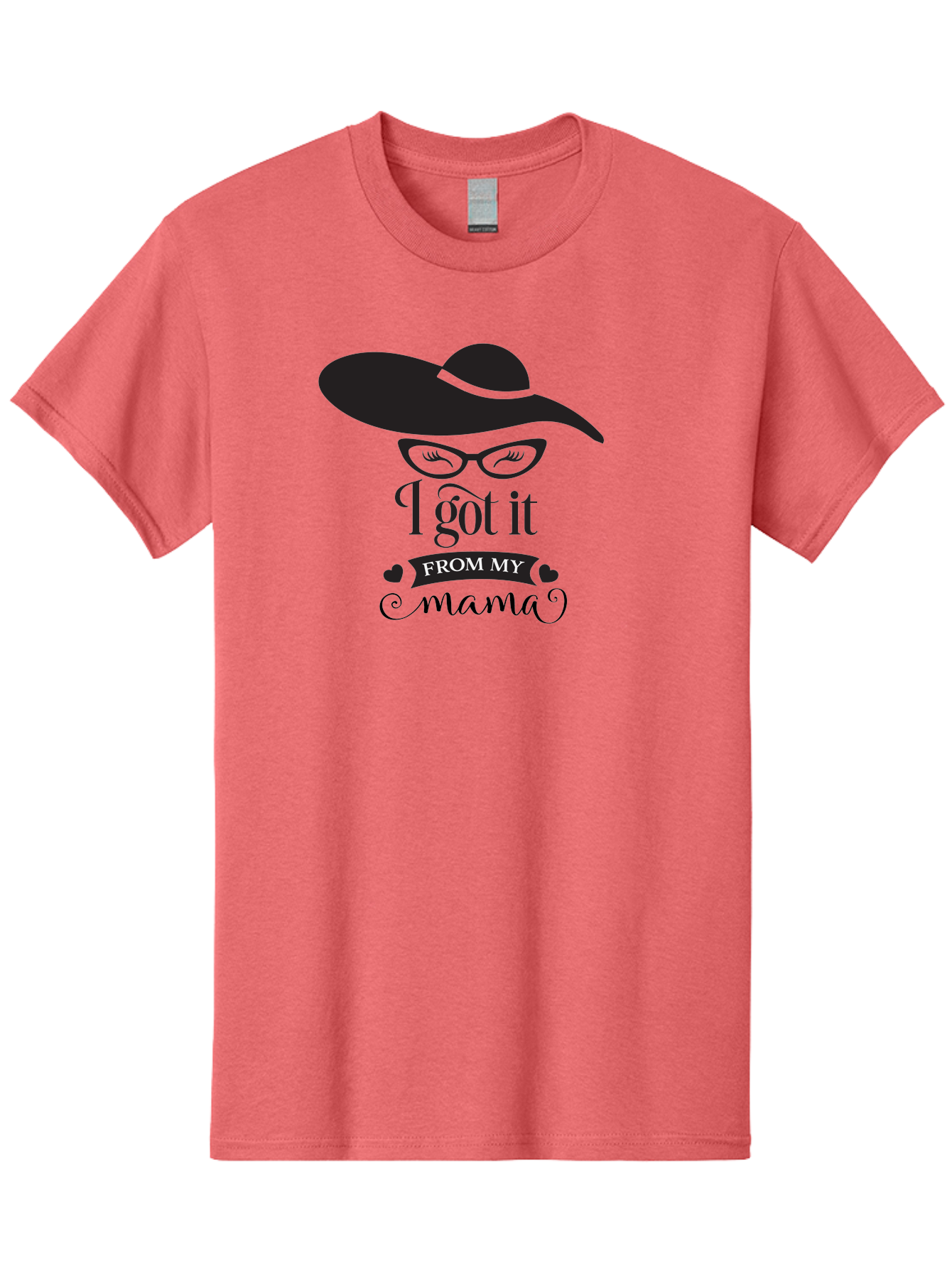 I-Got-It-From-My-Mama Men'S Graphic Tee, 100% Cotton, Comfortable Casual Summer Wear, Machine Washable, Funny Mama Quote, Humorous Mom Saying, I Got It From My Mama, Cute Mama Design, Mama Love, Mom Humor, Heartwarming Quote, Aac848