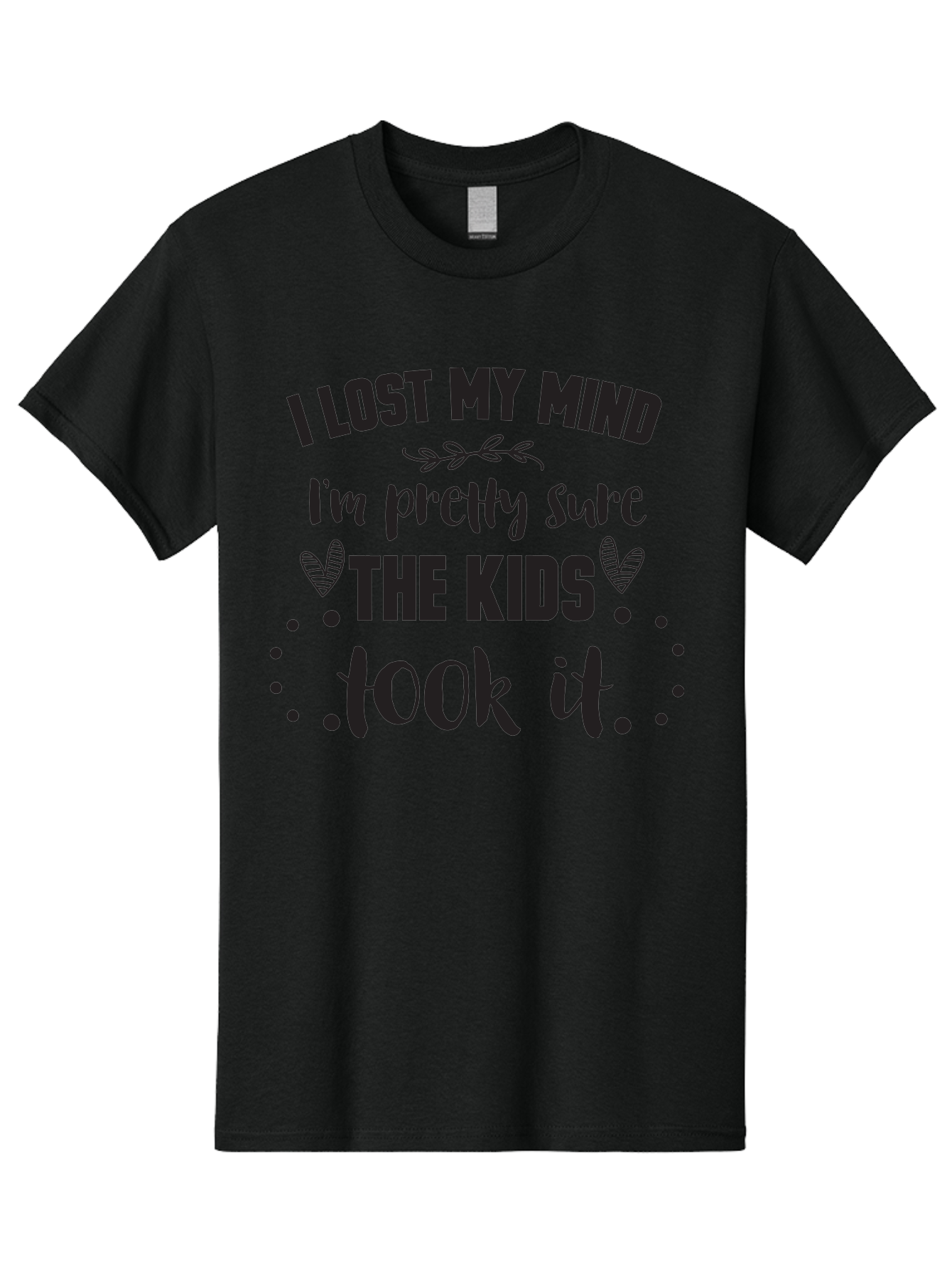 I-Lost-My-Mind Men'S Graphic Tee, 100% Cotton, Comfortable Casual Summer Wear, Machine Washable, Humorous Quote, Funny Saying, Parenting Humor, Mom Life, Childless Joke, Witty Phrase, Relatable Quote, Sarcastic Humor, Funny Quotes Aac854