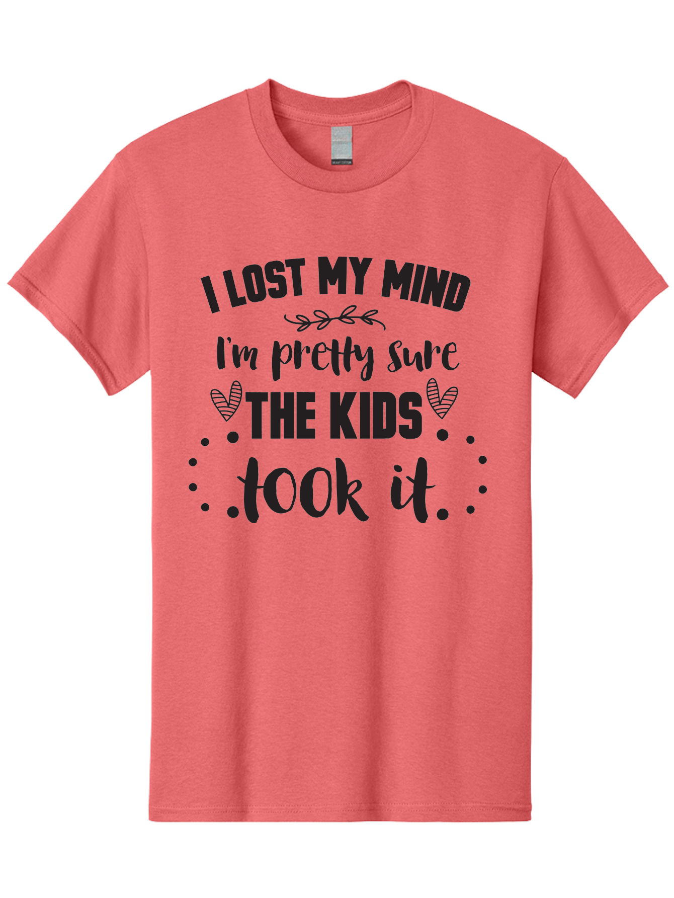 I-Lost-My-Mind Men'S Graphic Tee, 100% Cotton, Comfortable Casual Summer Wear, Machine Washable, Humorous Quote, Funny Saying, Parenting Humor, Mom Life, Childless Joke, Witty Phrase, Relatable Quote, Sarcastic Humor, Funny Quotes Aac854