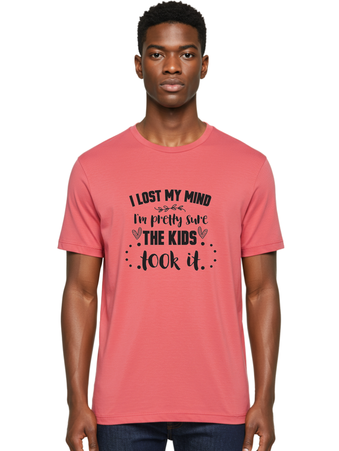 I-Lost-My-Mind Men'S Graphic Tee, 100% Cotton, Comfortable Casual Summer Wear, Machine Washable, Humorous Quote, Funny Saying, Parenting Humor, Mom Life, Childless Joke, Witty Phrase, Relatable Quote, Sarcastic Humor, Funny Quotes Aac854