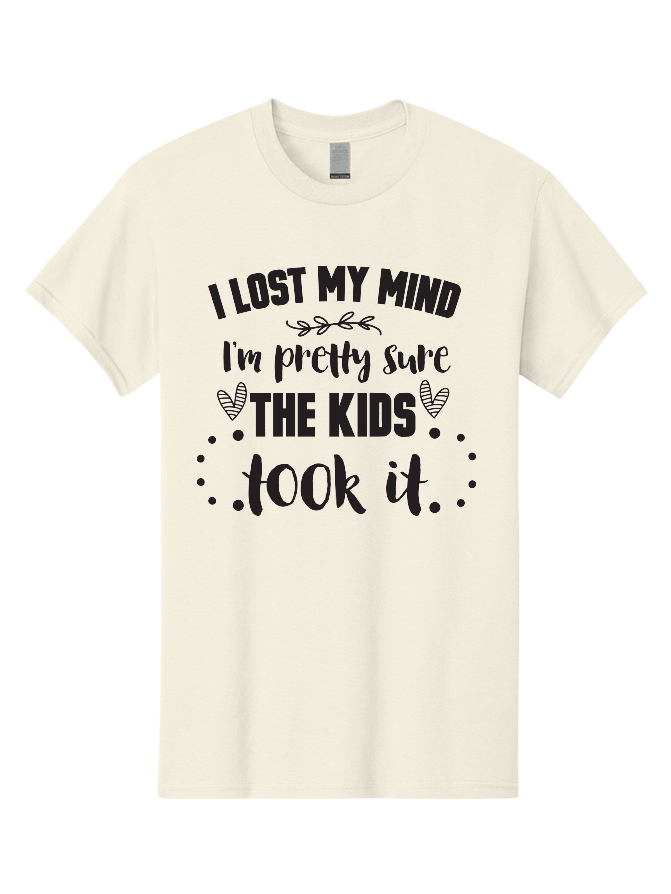 I-Lost-My-Mind Men'S Graphic Tee, 100% Cotton, Comfortable Casual Summer Wear, Machine Washable, Humorous Quote, Funny Saying, Parenting Humor, Mom Life, Childless Joke, Witty Phrase, Relatable Quote, Sarcastic Humor, Funny Quotes Aac854