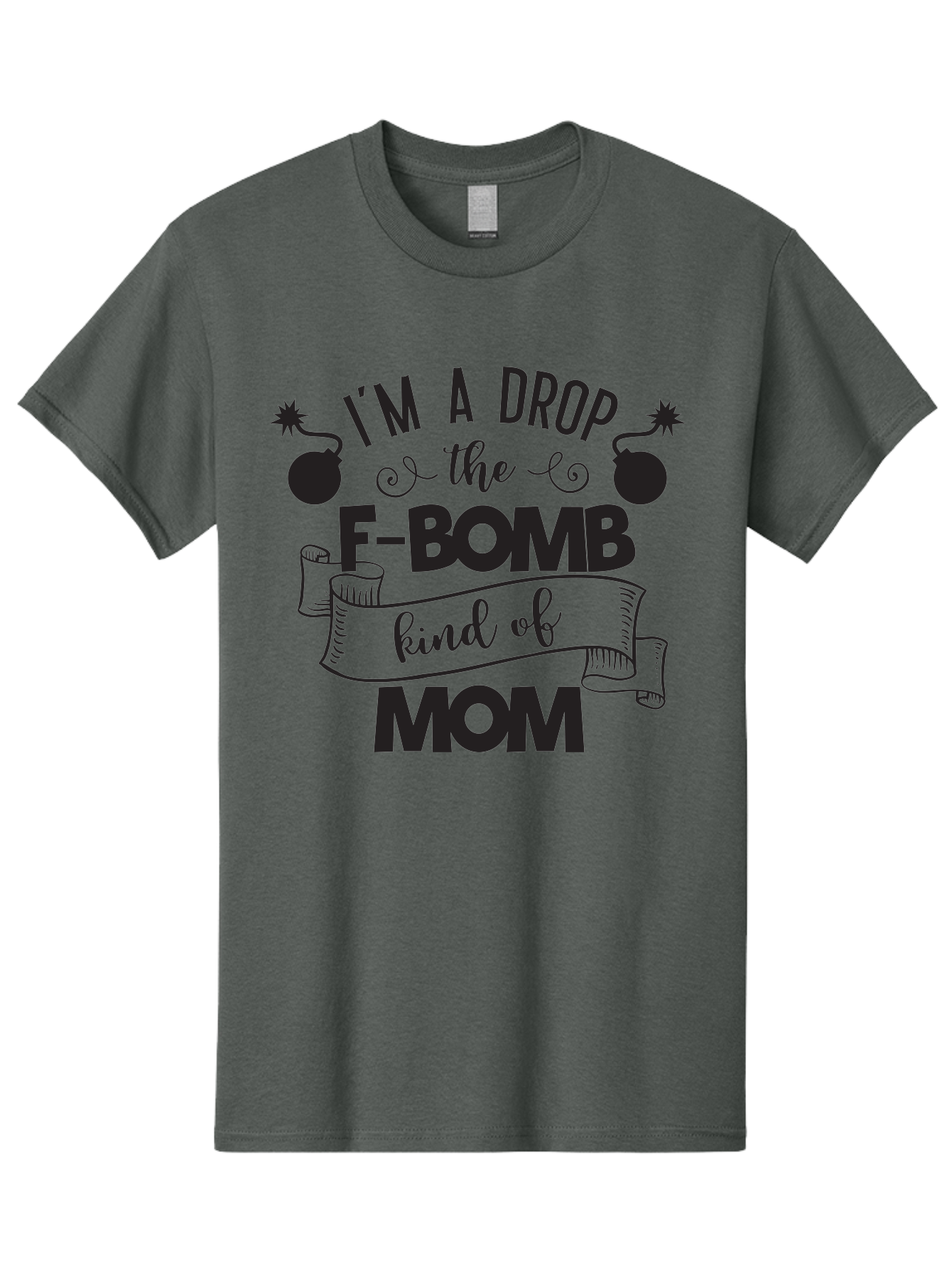 I-M-A-Drop-The-F-Bomb-Kind-Of-Mom Men'S Graphic Tee, 100% Cotton, Comfortable Casual Summer Wear, Machine Washable, Funny Mom Quote, Mom Life, Parenting Humor, F-Bomb, Sassy Mom, Mom Quotes, Humorous Quotes, Mom Jokes, Funny Quotes, Motherhood Aac861