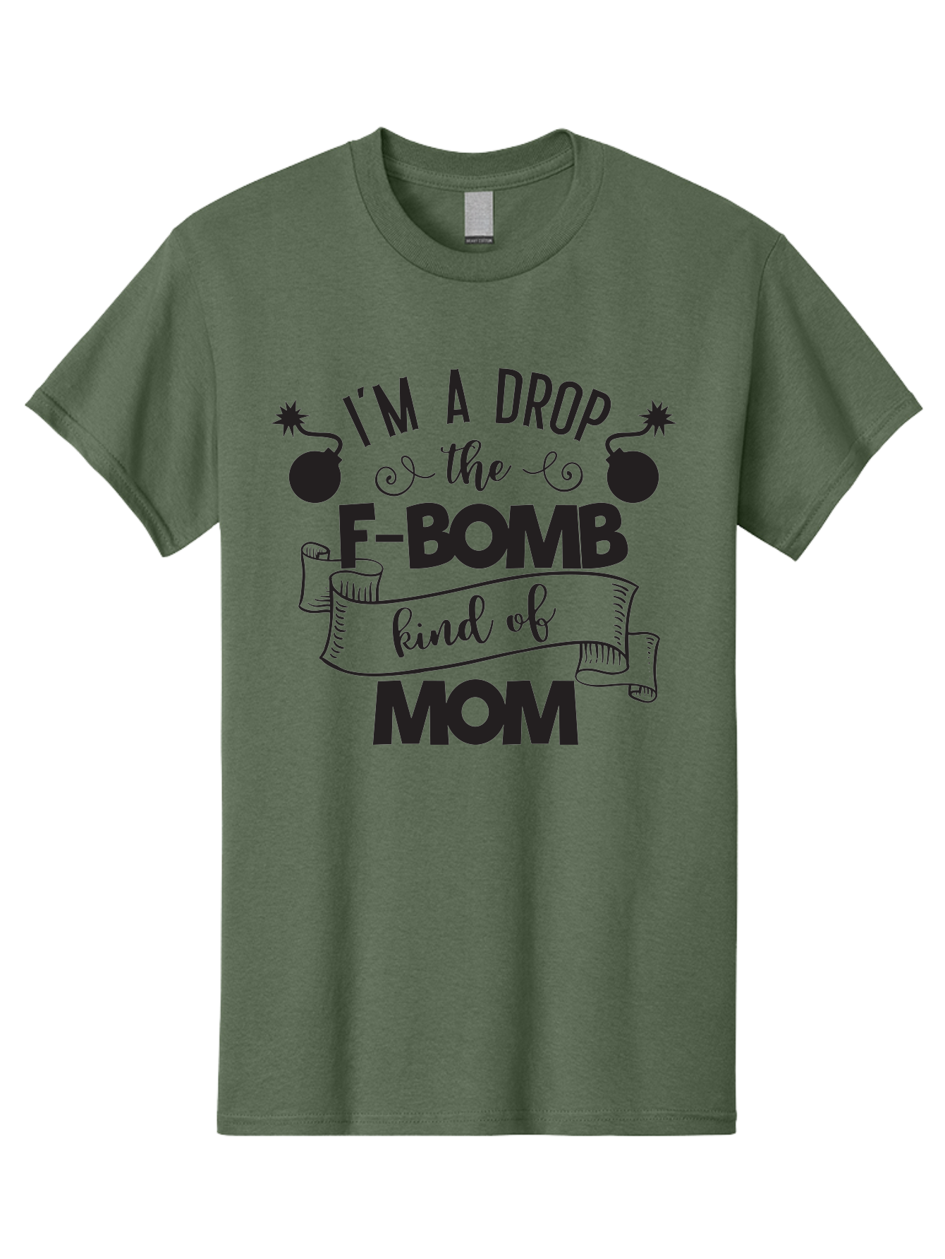 I-M-A-Drop-The-F-Bomb-Kind-Of-Mom Men'S Graphic Tee, 100% Cotton, Comfortable Casual Summer Wear, Machine Washable, Funny Mom Quote, Mom Life, Parenting Humor, F-Bomb, Sassy Mom, Mom Quotes, Humorous Quotes, Mom Jokes, Funny Quotes, Motherhood Aac861