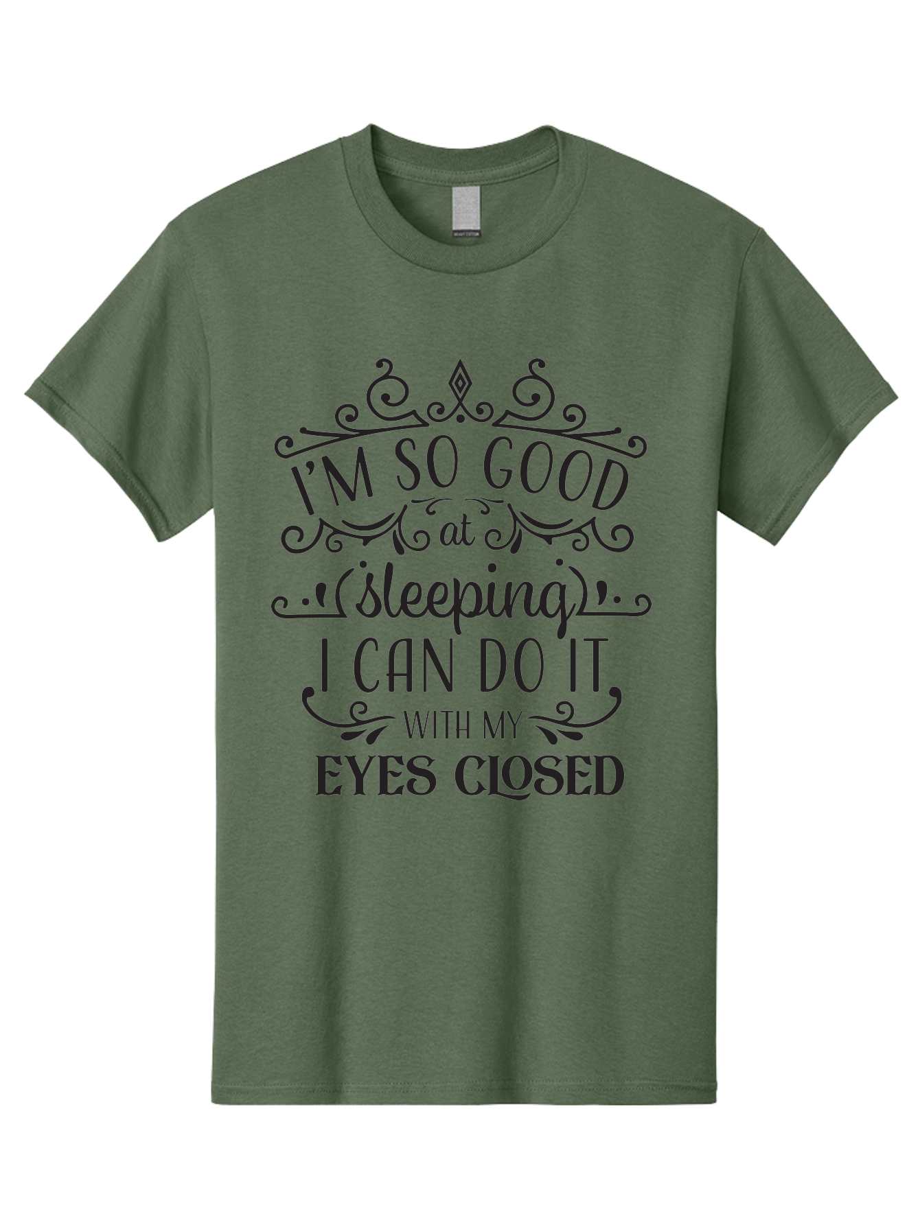 I-M-So-Good-At-Sleeping Men'S Graphic Tee, 100% Cotton, Comfortable Casual Summer Wear, Machine Washable, Funny Quotes, Humor, Sleep Humor, Sarcastic Sayings, Witty Phrases, Sleep Jokes, Sassy Quotes, Relatable Humor, Quote Graphics, Aac866