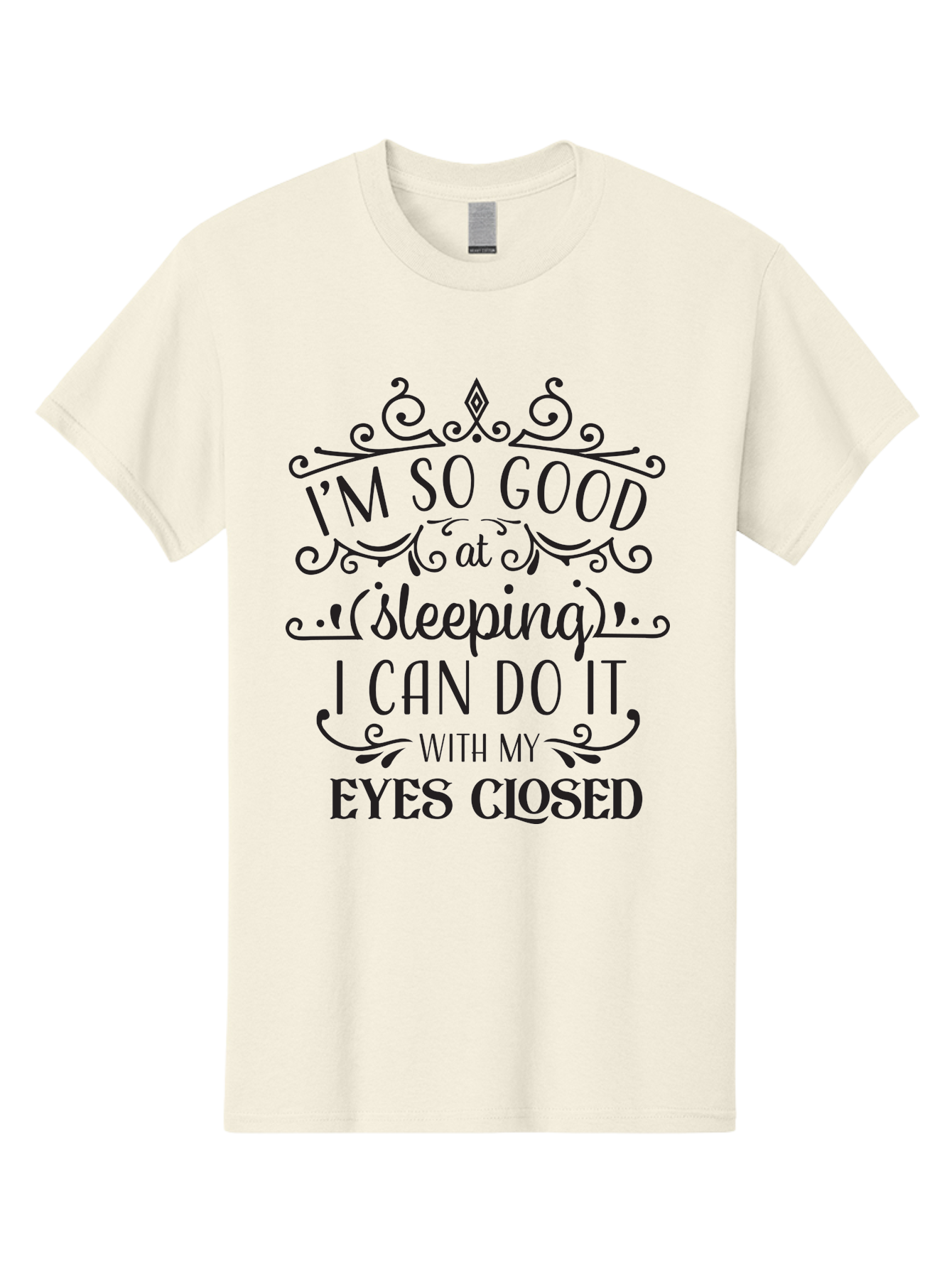 I-M-So-Good-At-Sleeping Men'S Graphic Tee, 100% Cotton, Comfortable Casual Summer Wear, Machine Washable, Funny Quotes, Humor, Sleep Humor, Sarcastic Sayings, Witty Phrases, Sleep Jokes, Sassy Quotes, Relatable Humor, Quote Graphics, Aac866