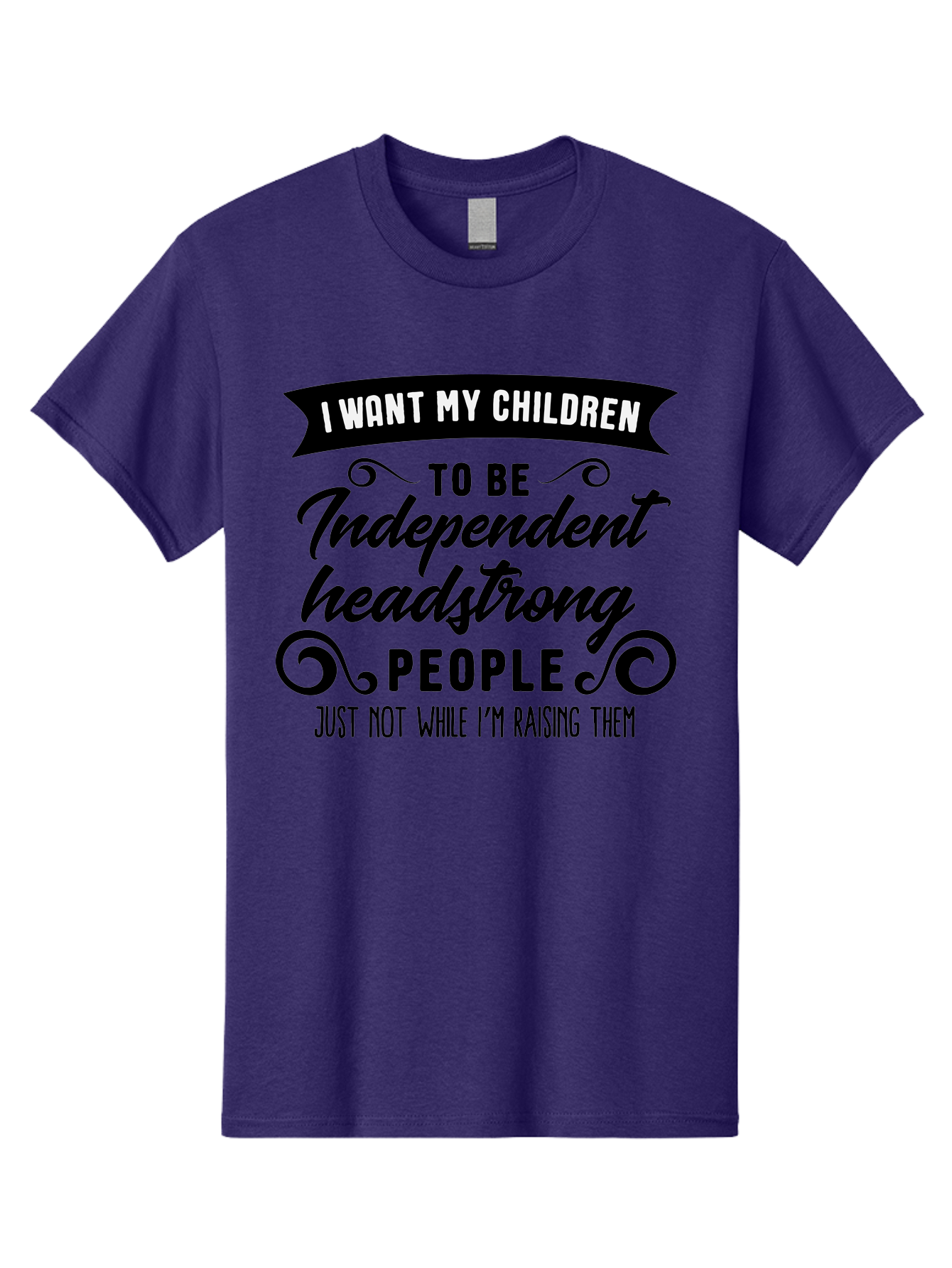 I-Want-My-Children Men'S Graphic Tee, 100% Cotton, Comfortable Casual Summer Wear, Machine Washable, Funny Parenting Quote, Humorous Saying, Parenting Humor, Raising Children, Independent Children, Headstrong Personality, Quirky Design Aac882