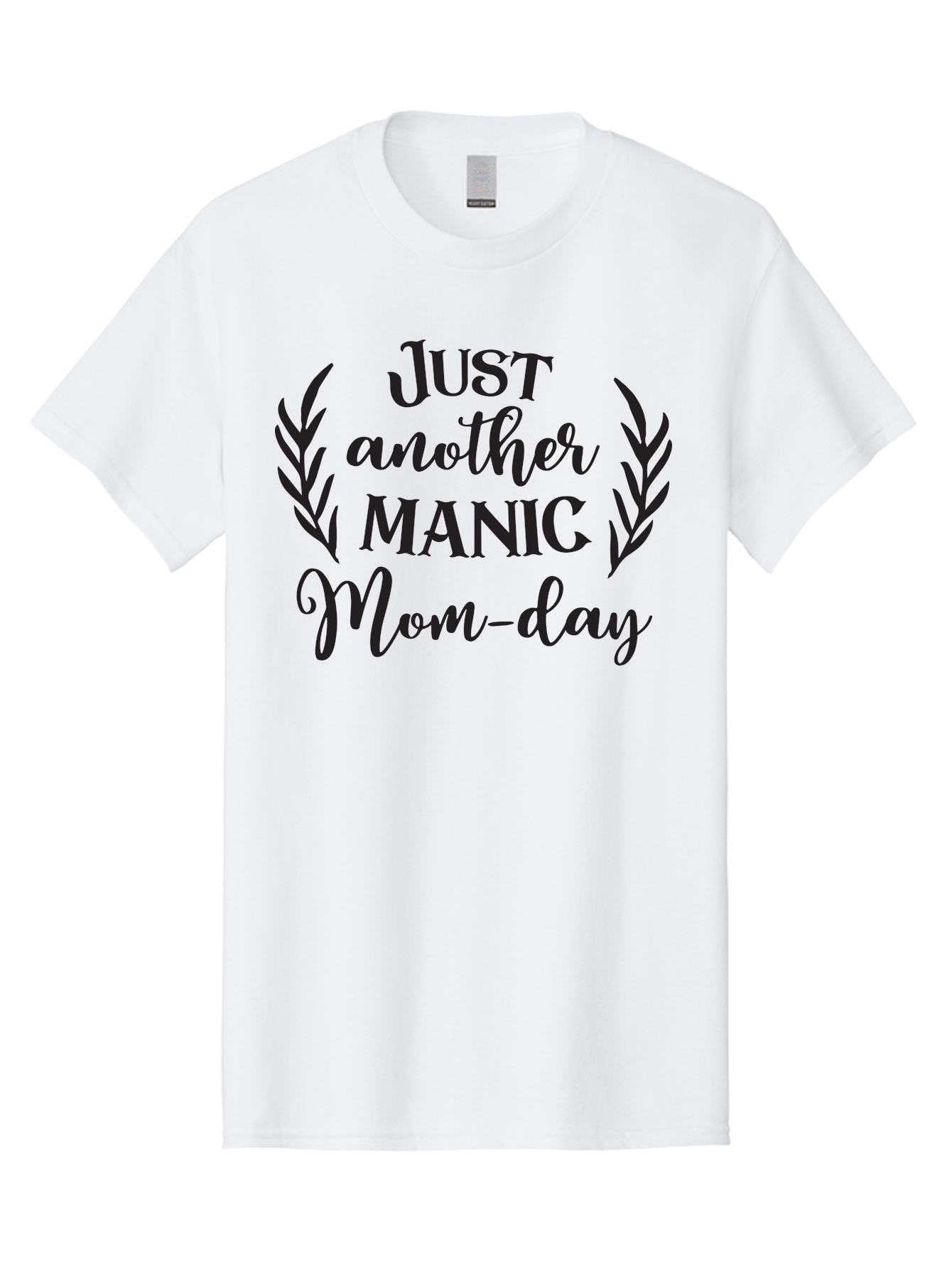 Just-Another-Manic-Mom-Day Men'S Graphic Tee, 100% Cotton, Comfortable Casual Summer Wear, Machine Washable, Funny Motherhood Quote, Mom Life Humor, Parenting Jokes, Manic Mom, Mom-Day Pun, Humorous Quote, Mother'S Day Quote, Cute Mom Quotes Aac914