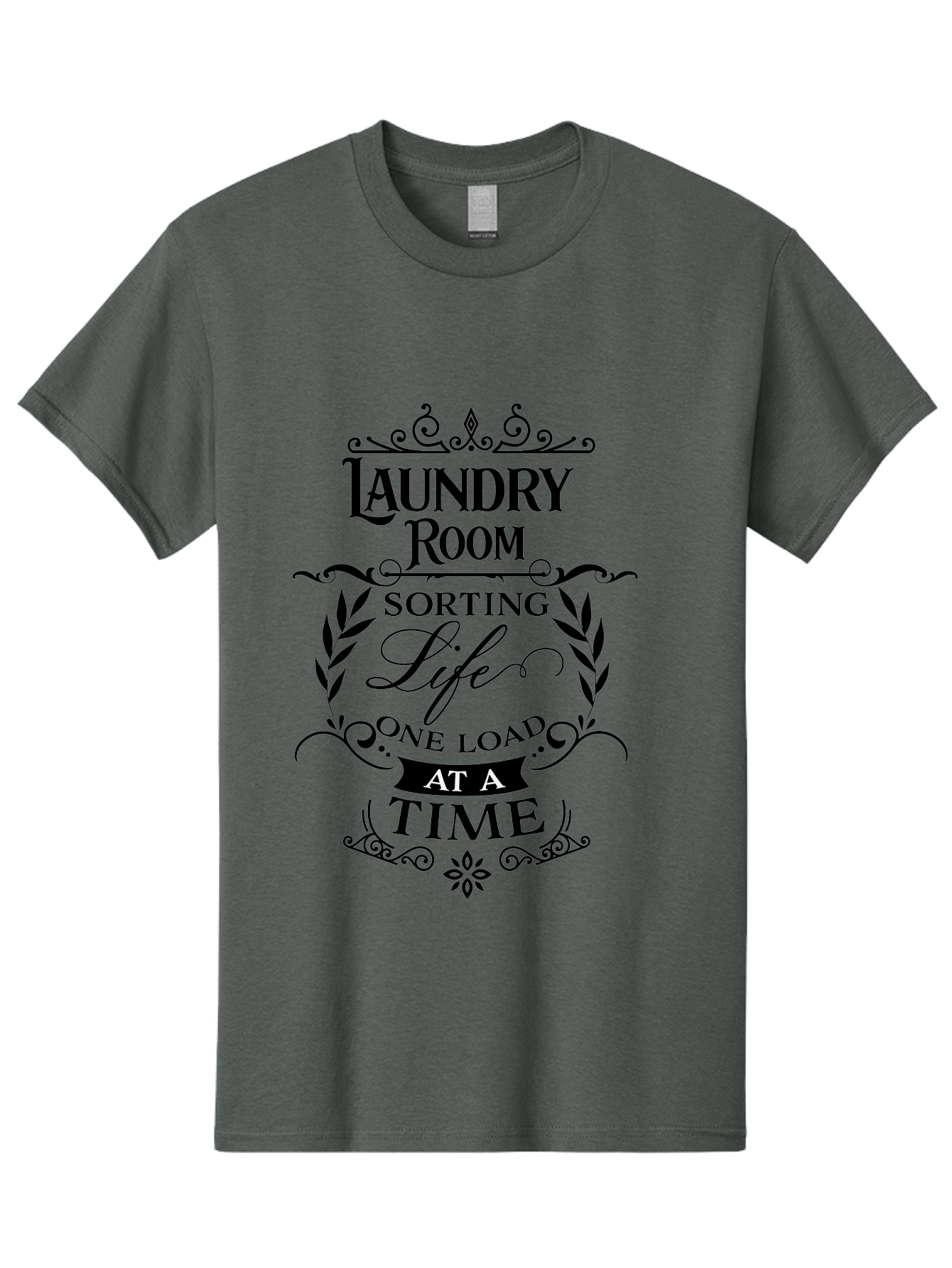 Laundry-Room-Sorting-Life Men'S Graphic Tee, 100% Cotton, Comfortable Casual Summer Wear, Machine Washable, Laundry Room Humor, Funny Laundry Quotes, Household Chores, Life One Load At Time, Washing Laundry, Sorting Life, Laundry Day, Aac928