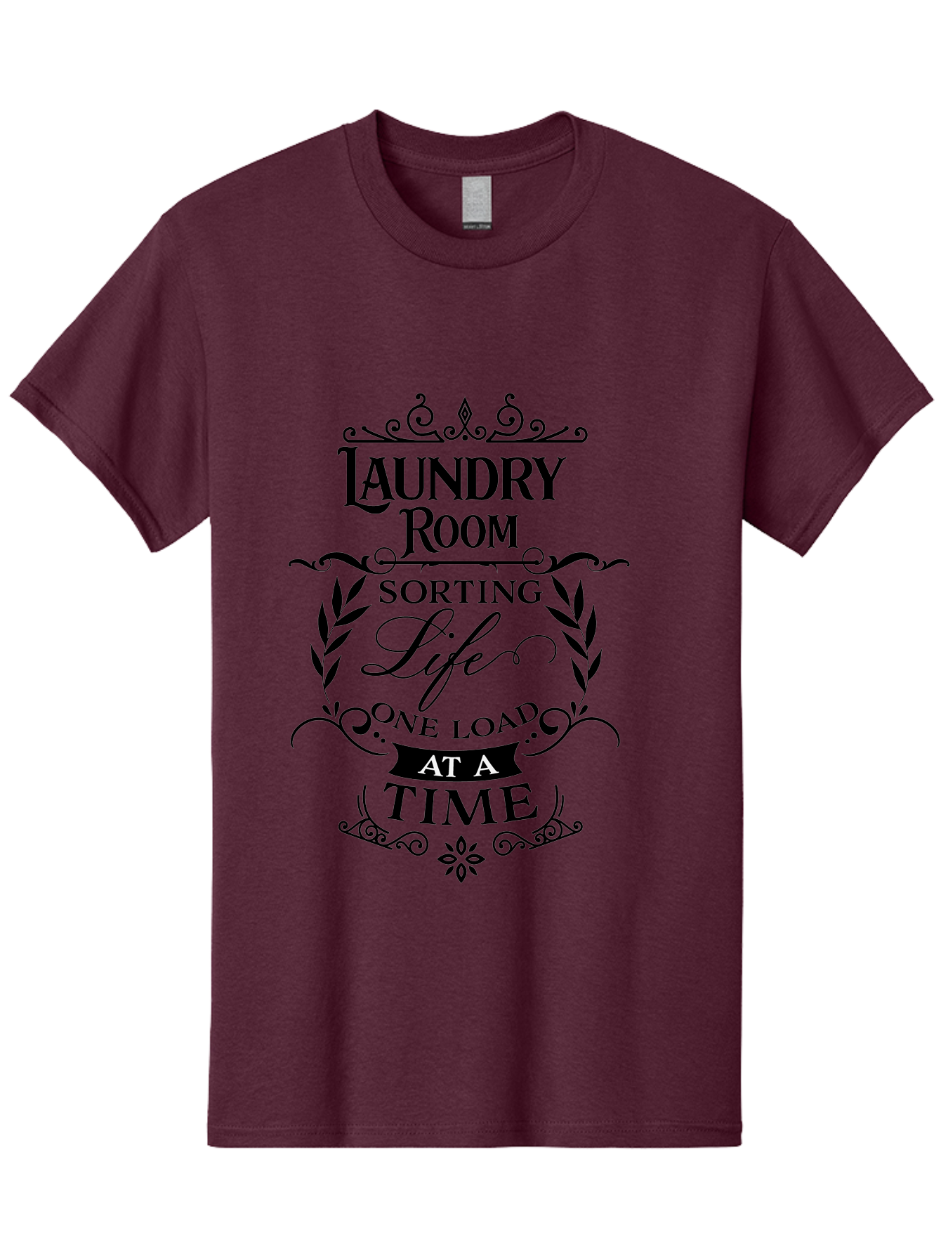 Laundry-Room-Sorting-Life Men'S Graphic Tee, 100% Cotton, Comfortable Casual Summer Wear, Machine Washable, Laundry Room Humor, Funny Laundry Quotes, Household Chores, Life One Load At Time, Washing Laundry, Sorting Life, Laundry Day, Aac928