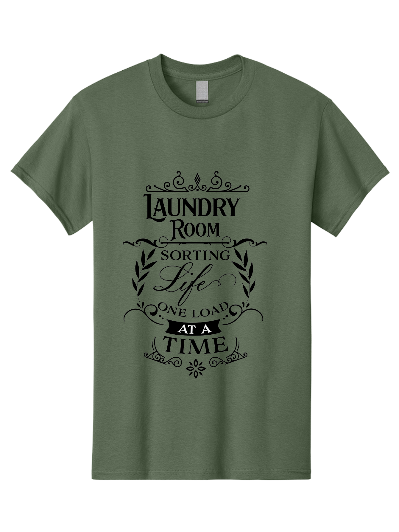 Laundry-Room-Sorting-Life Men'S Graphic Tee, 100% Cotton, Comfortable Casual Summer Wear, Machine Washable, Laundry Room Humor, Funny Laundry Quotes, Household Chores, Life One Load At Time, Washing Laundry, Sorting Life, Laundry Day, Aac928