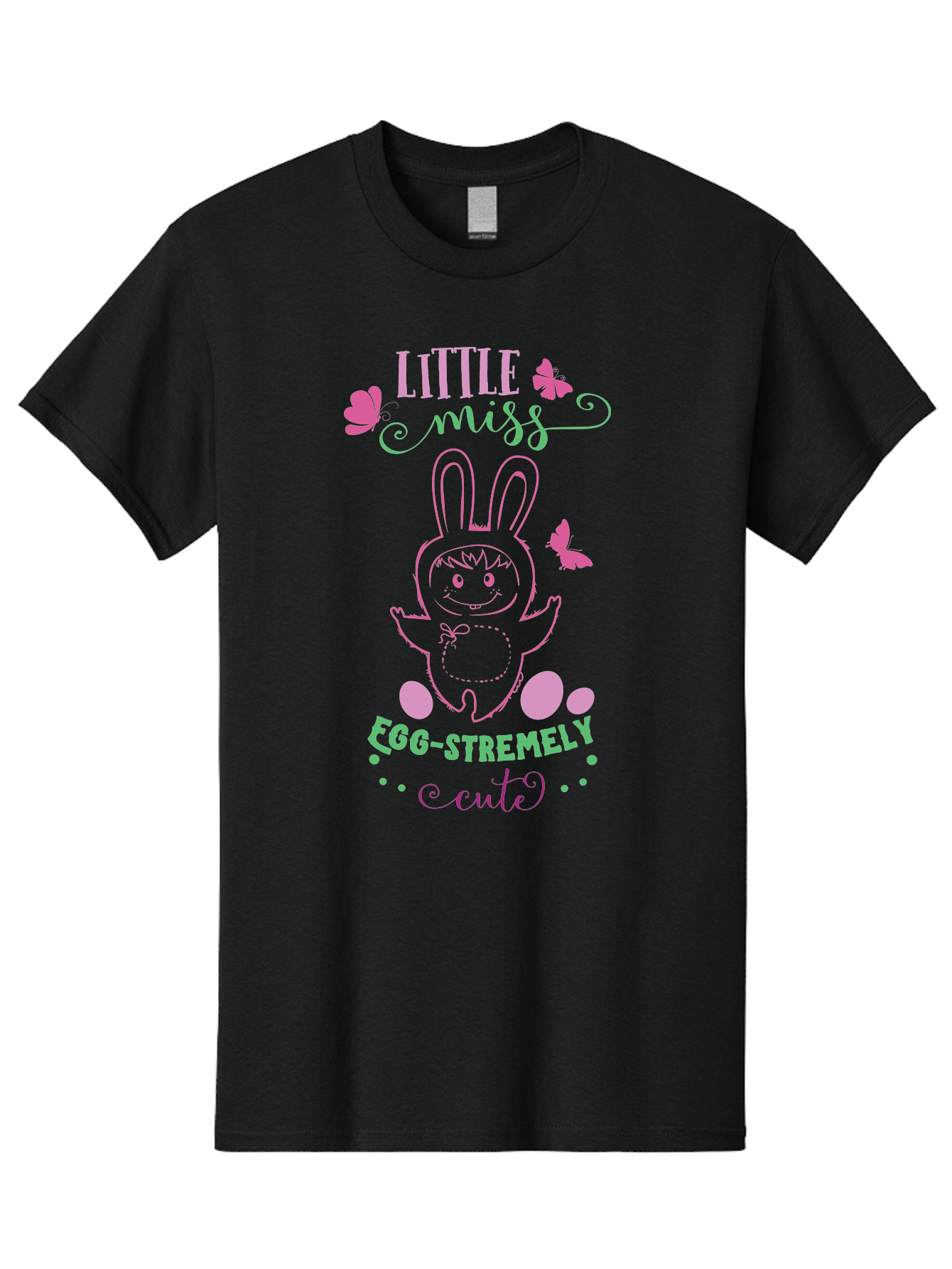 Little-Egg-Stra-Cute Men'S Graphic Tee, 100% Cotton, Comfortable Casual Summer Wear, Machine Washable, Easter Bunny, Cute Cartoon Character, Eggs-Travagant Design, Easter Eggs, Pastel Colors, Whimsical Illustration, Bunny Love, Spring Theme, Aac953