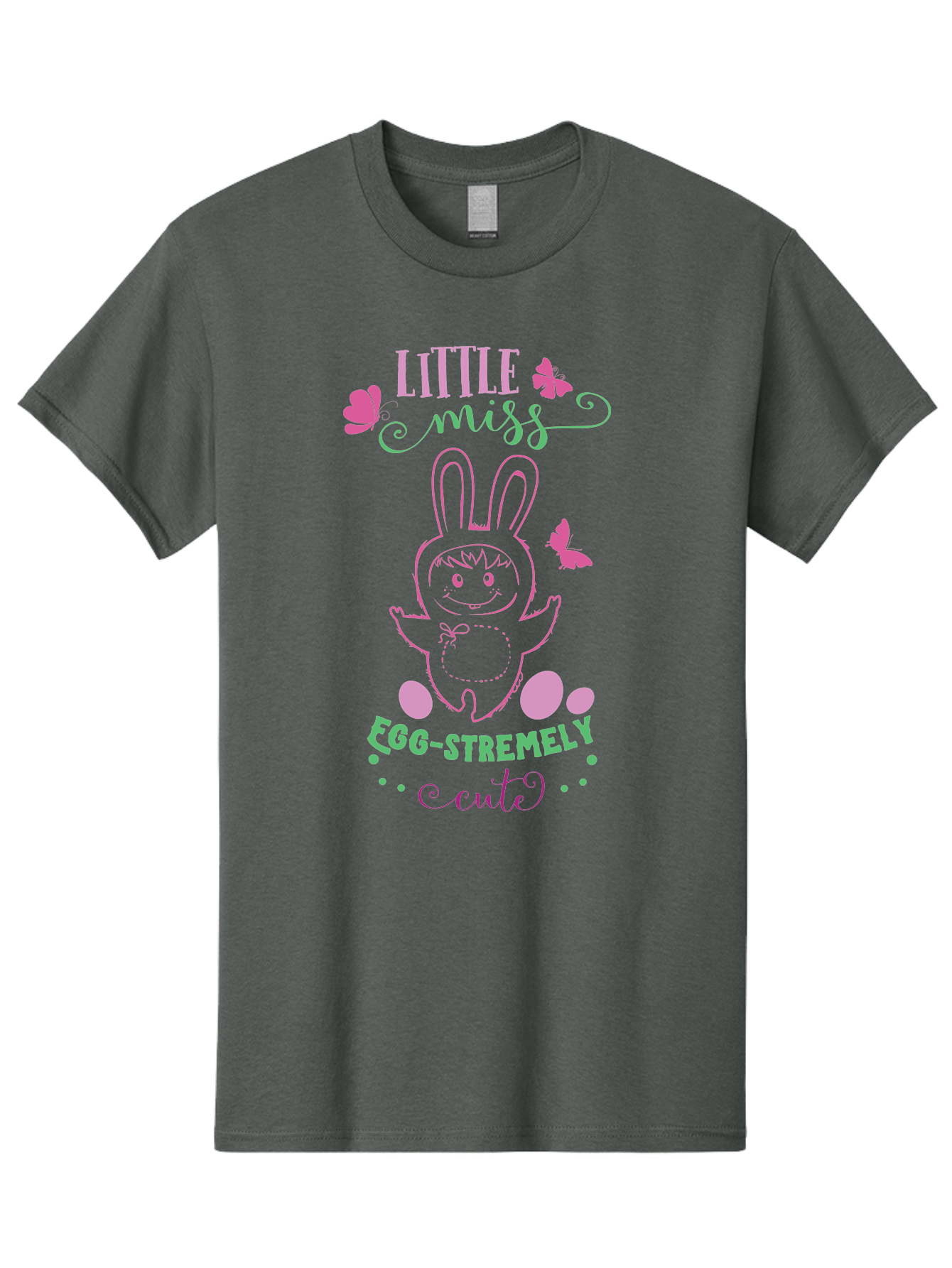 Little-Egg-Stra-Cute Men'S Graphic Tee, 100% Cotton, Comfortable Casual Summer Wear, Machine Washable, Easter Bunny, Cute Cartoon Character, Eggs-Travagant Design, Easter Eggs, Pastel Colors, Whimsical Illustration, Bunny Love, Spring Theme, Aac953